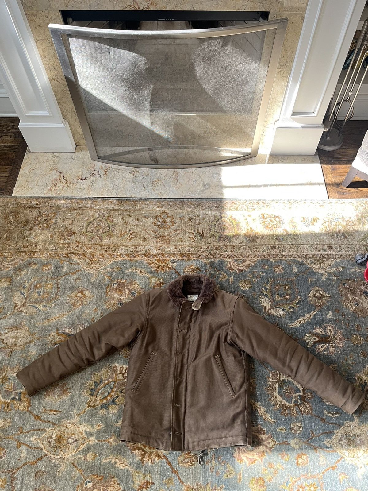 Freewheelers Freewheelers N-1 Deck Jacket (Red Khaki Beige) Size US M / EU 48-50 / 2 - 3 Thumbnail