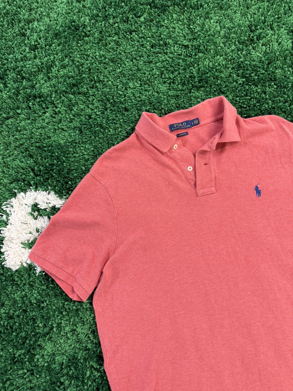 Polo Ralph Lauren Classic Logo Polo Y2k 00s Pink Large