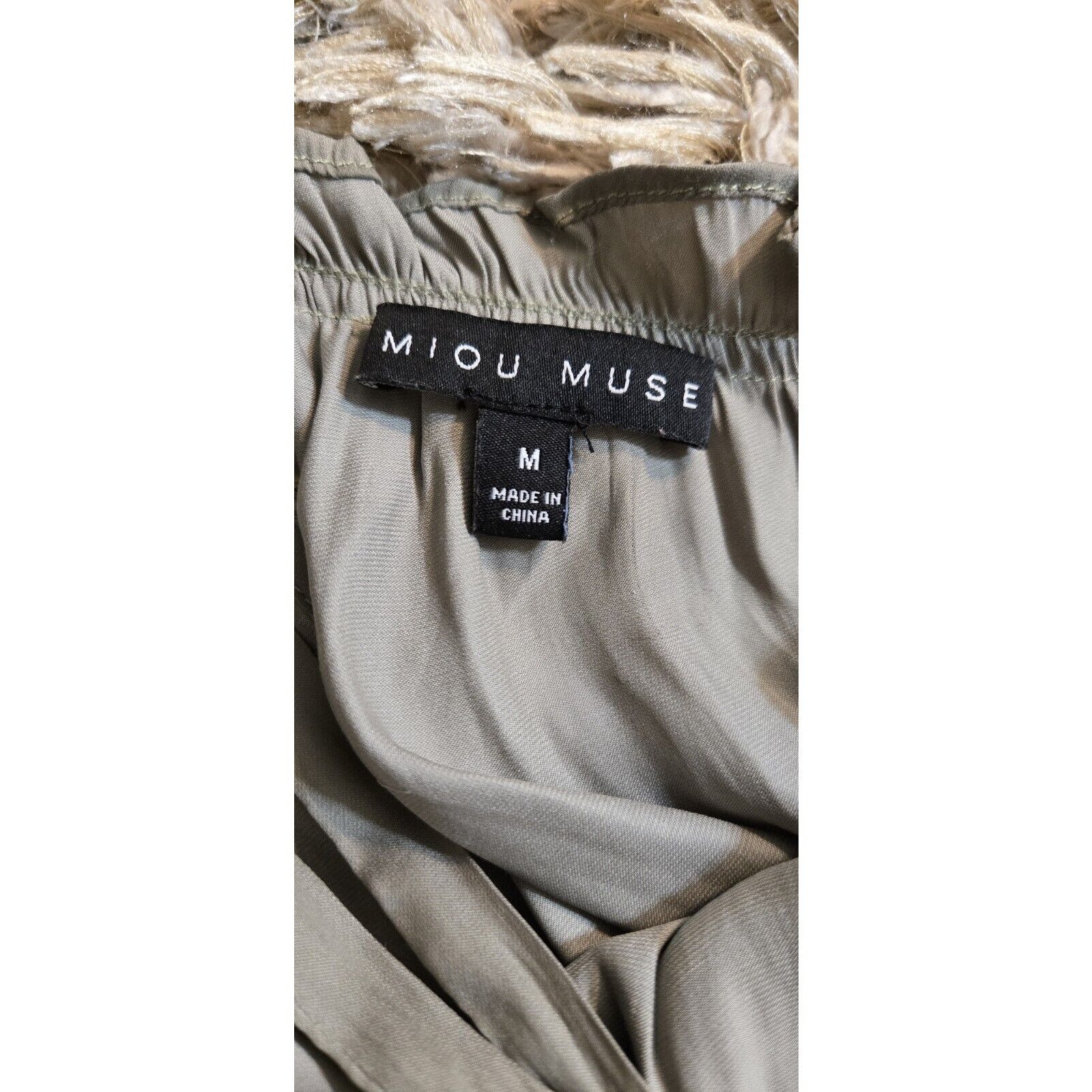 Other Muse Bohemian Flowy Midi Drape Dress Green High Neck Boho M Size M / US 6-8 / IT 42-44 - 5 Thumbnail