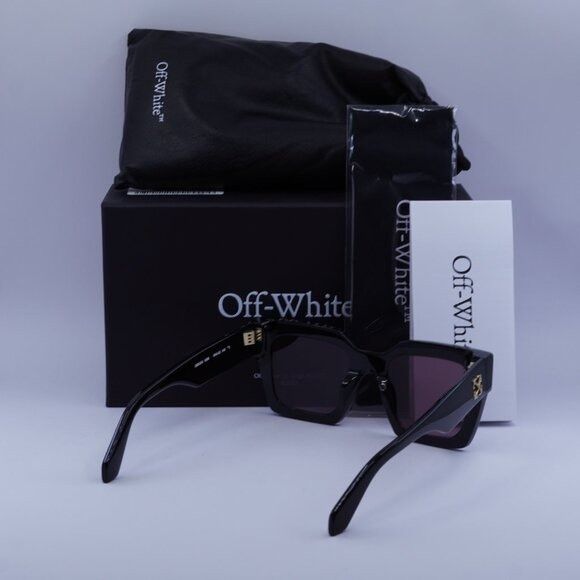 Off-White Off-White OERI13I JACKSON 1028 Sunglasses Black Square Frame Size ONE SIZE - 10 Thumbnail