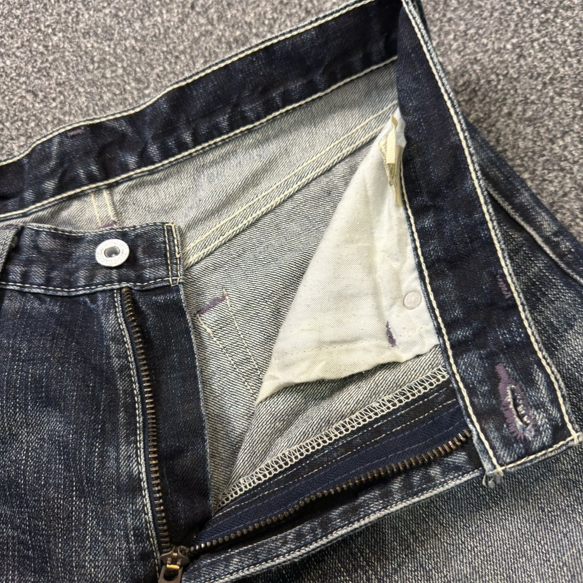 If Six Was Nine 🔥🇯🇵 Vintage 2006 Levis 502 Distressed Faded Denim W32 Size US 32 / EU 48 - 13 Thumbnail