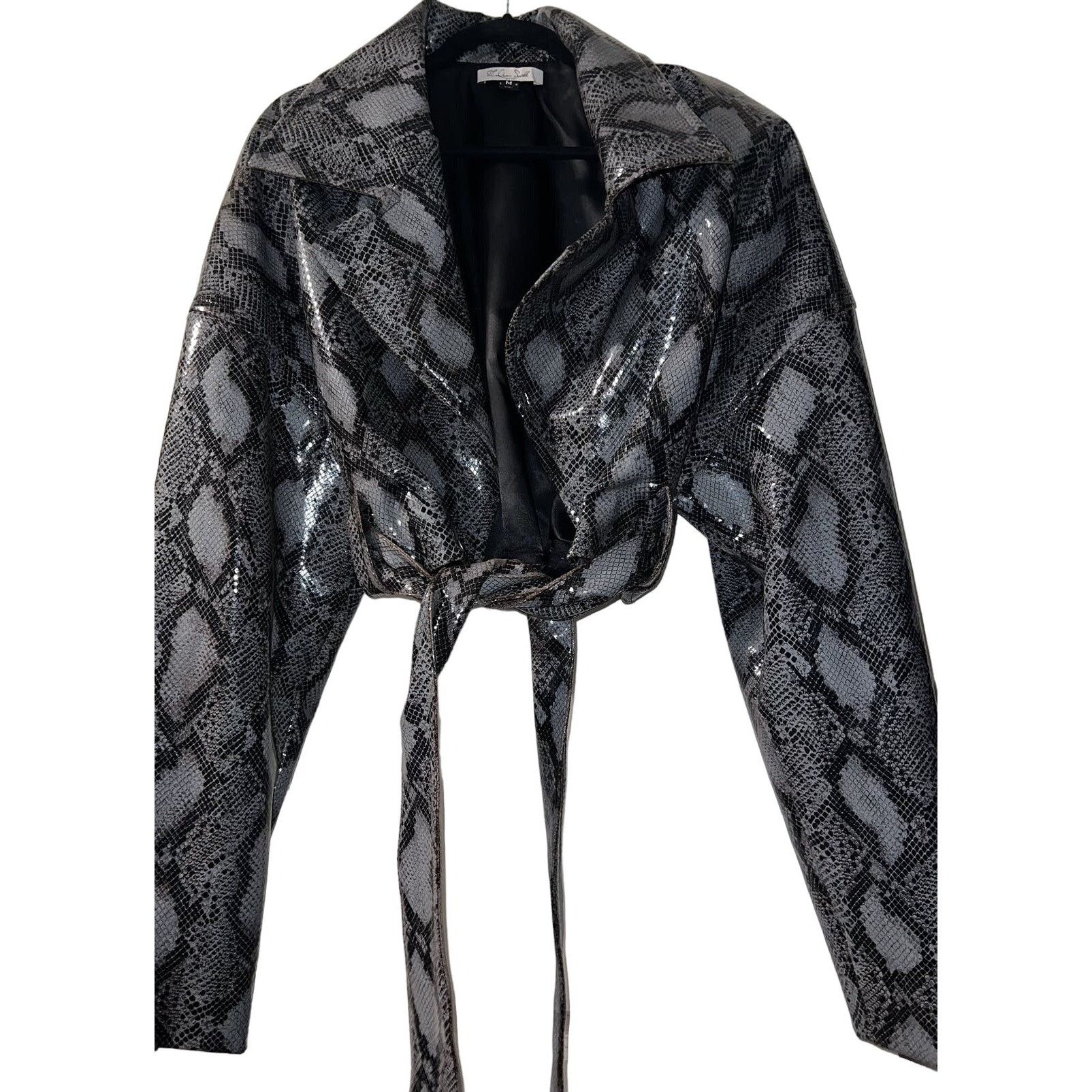 LaQuan Smith LaQuan Smith Teddy Bear Python-Print Jacket Size M / US 6-8 / IT 42-44 - 7 Thumbnail