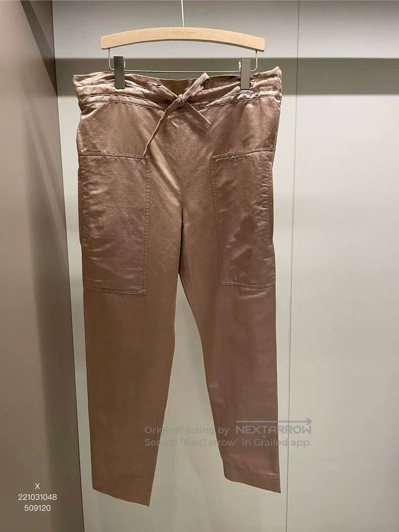 Brunello Cucinelli Brunello Cucinelli Light Pink Linen Cotton Trousers Size US 30 / EU 46 - 1 Thumbnail