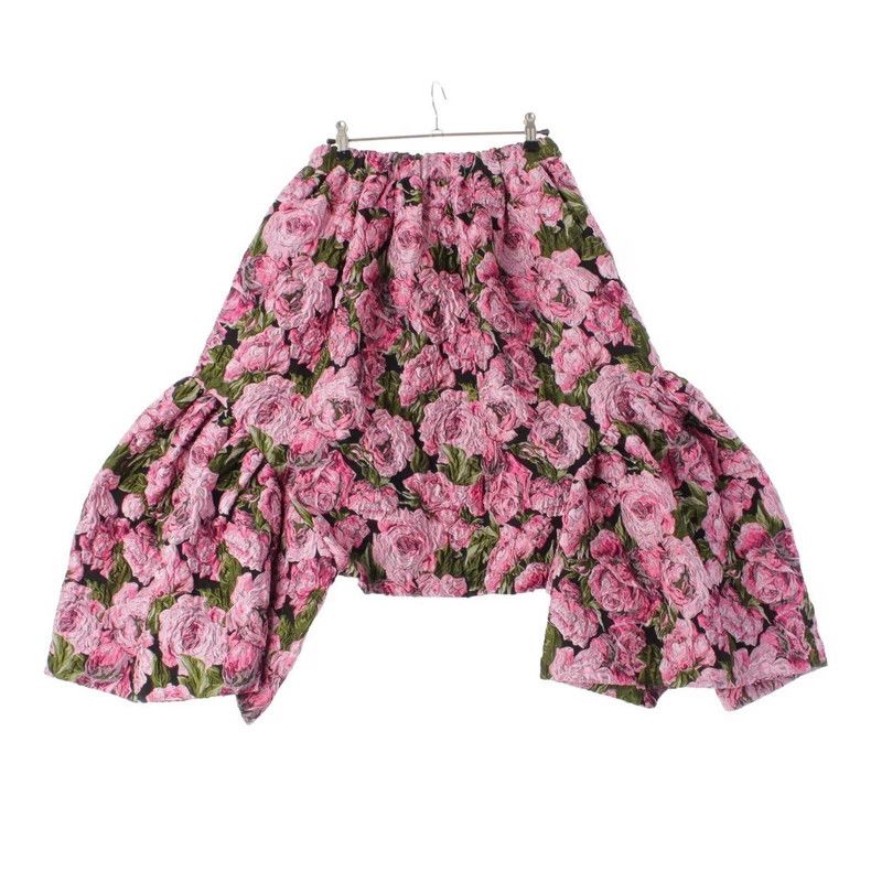Comme des Garcons COMME des GARCONS Pink Floral Vintage Skirt Size US 26 / EU 42 - 1 Thumbnail