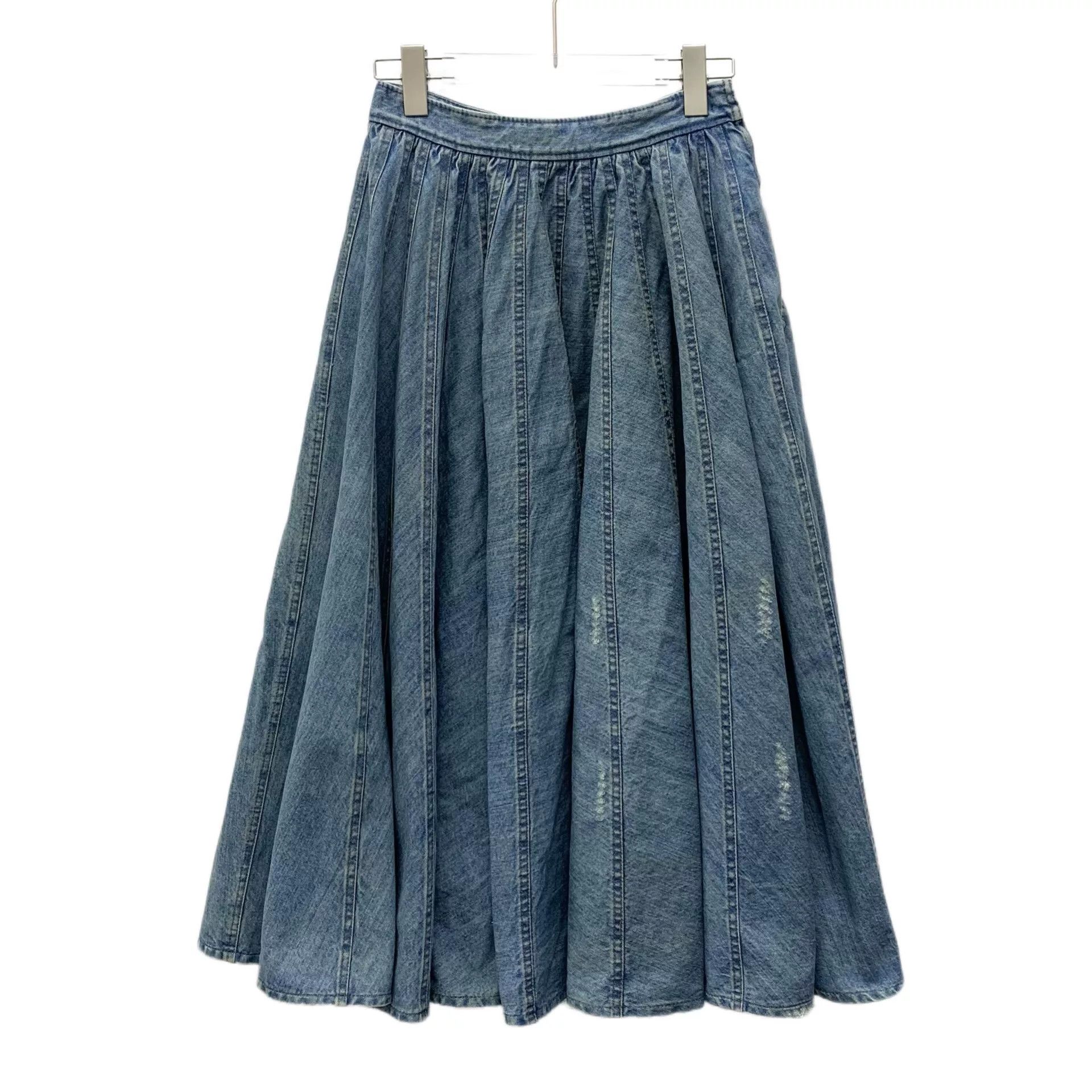 Miu Miu Miu Miu Casual Denim Blue Skirt M Women Size 28" / US 6 / IT 42 - 1 Thumbnail