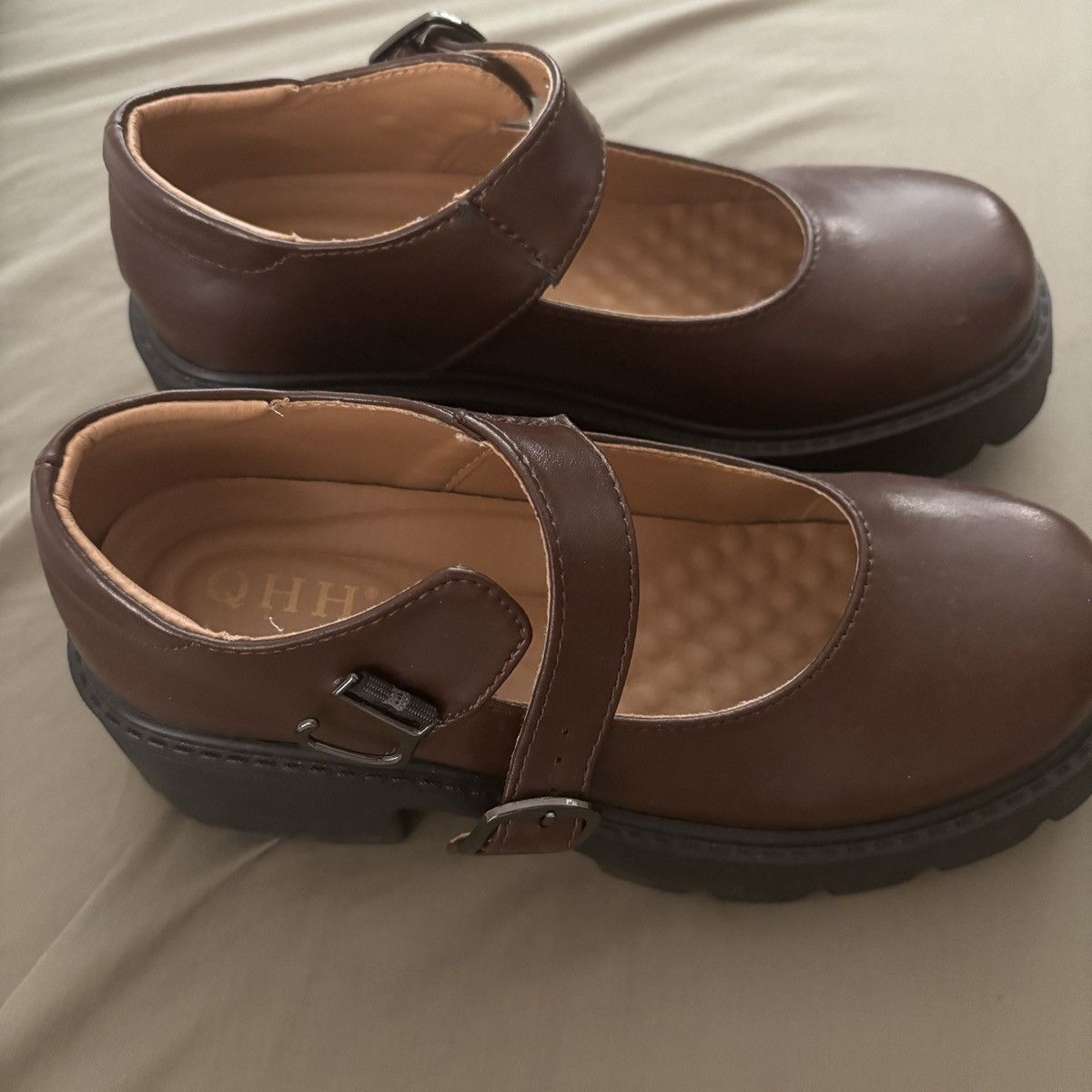 Other Brown Mary Jane Platform Shoes Size US 7 / IT 37 - 3 Thumbnail