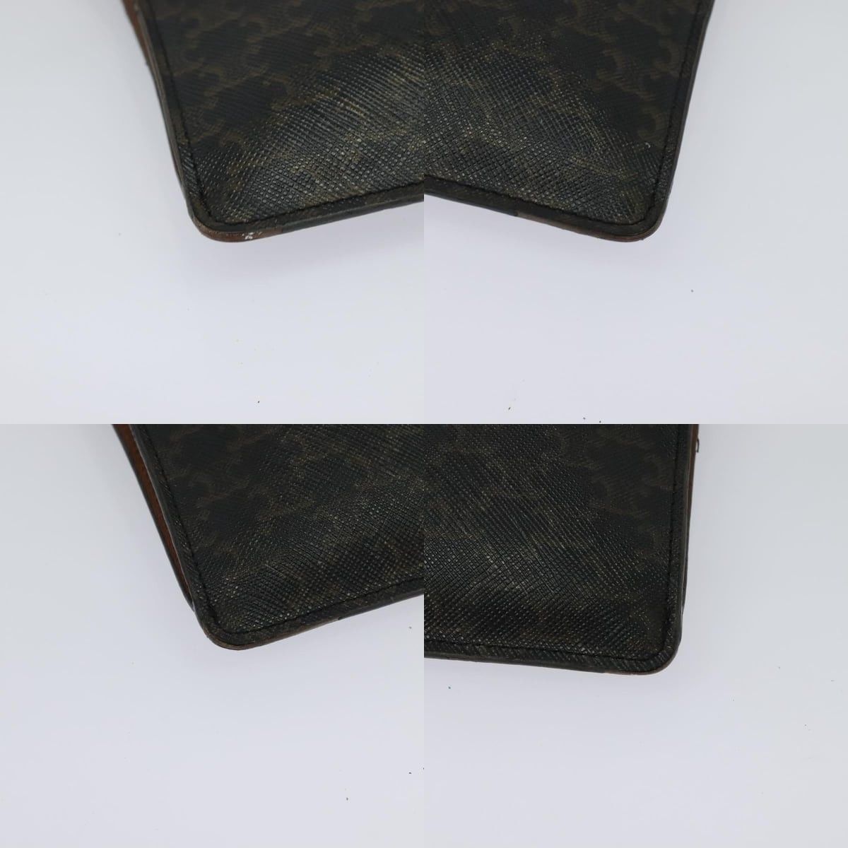 Celine CELINE Triomphe Cell Phone Case Shoulder Bag Pvc Black Size ONE SIZE - 10 Thumbnail