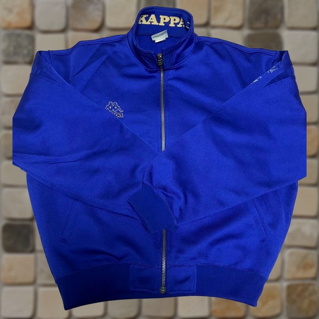 Kappa Kappa Track Jacket & Pants Set Blue Size M Used Size US 31 - 1 Thumbnail