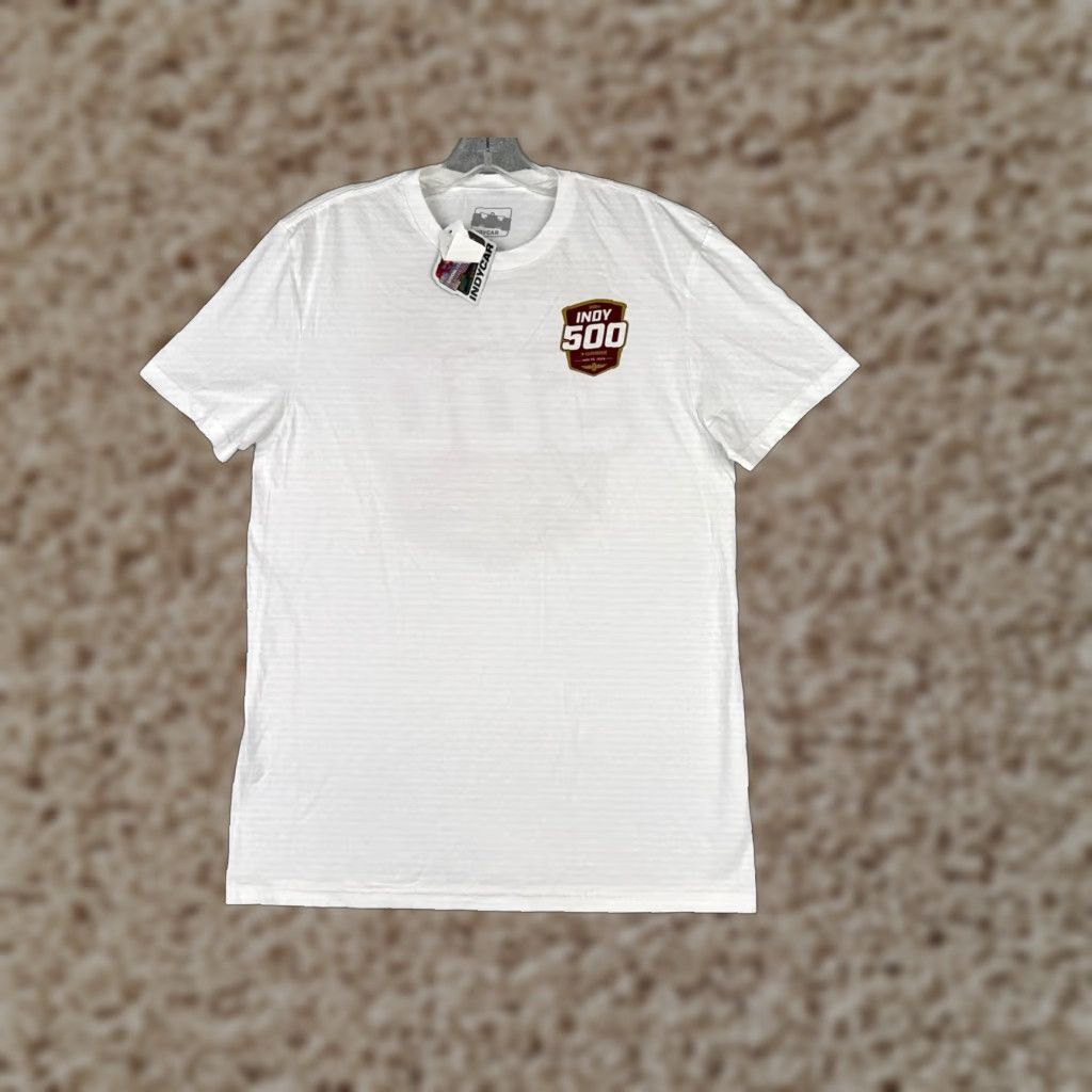 Vintage Indycar Shirt Adult Extra Large White 2024 Indy 500 Gainbridge 108th 100% Cotton Size US XL / EU 56 / 4 - 1 Thumbnail