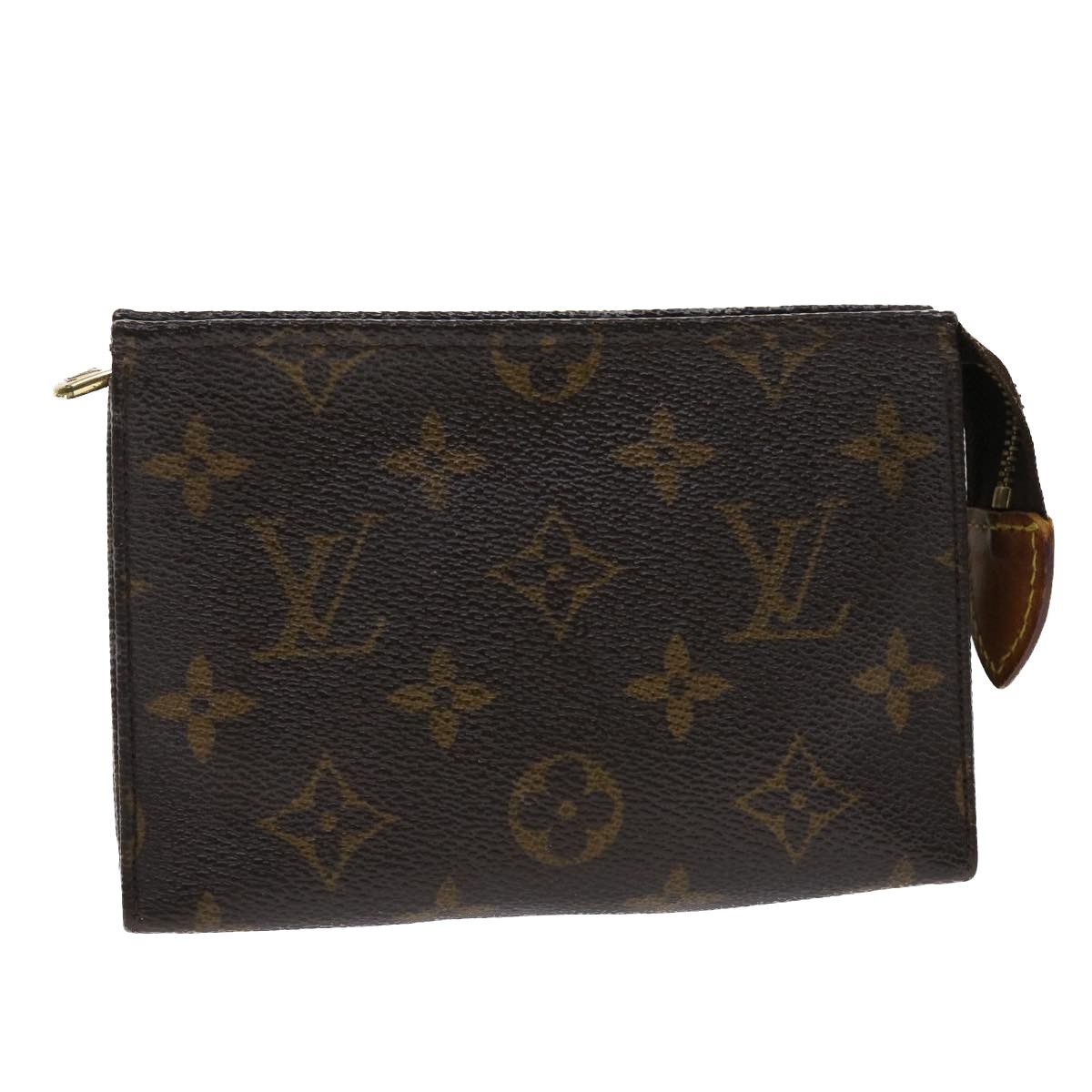 Authentic LOUIS VUITTON Toiletry Pouch 15 Monogram M47546