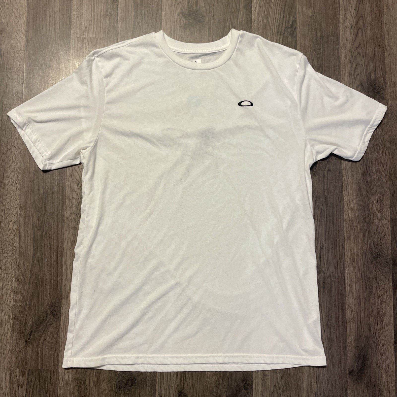 Oakley Hydrolix Finish Line Crew T Shirt Mens 1XL White, Men's