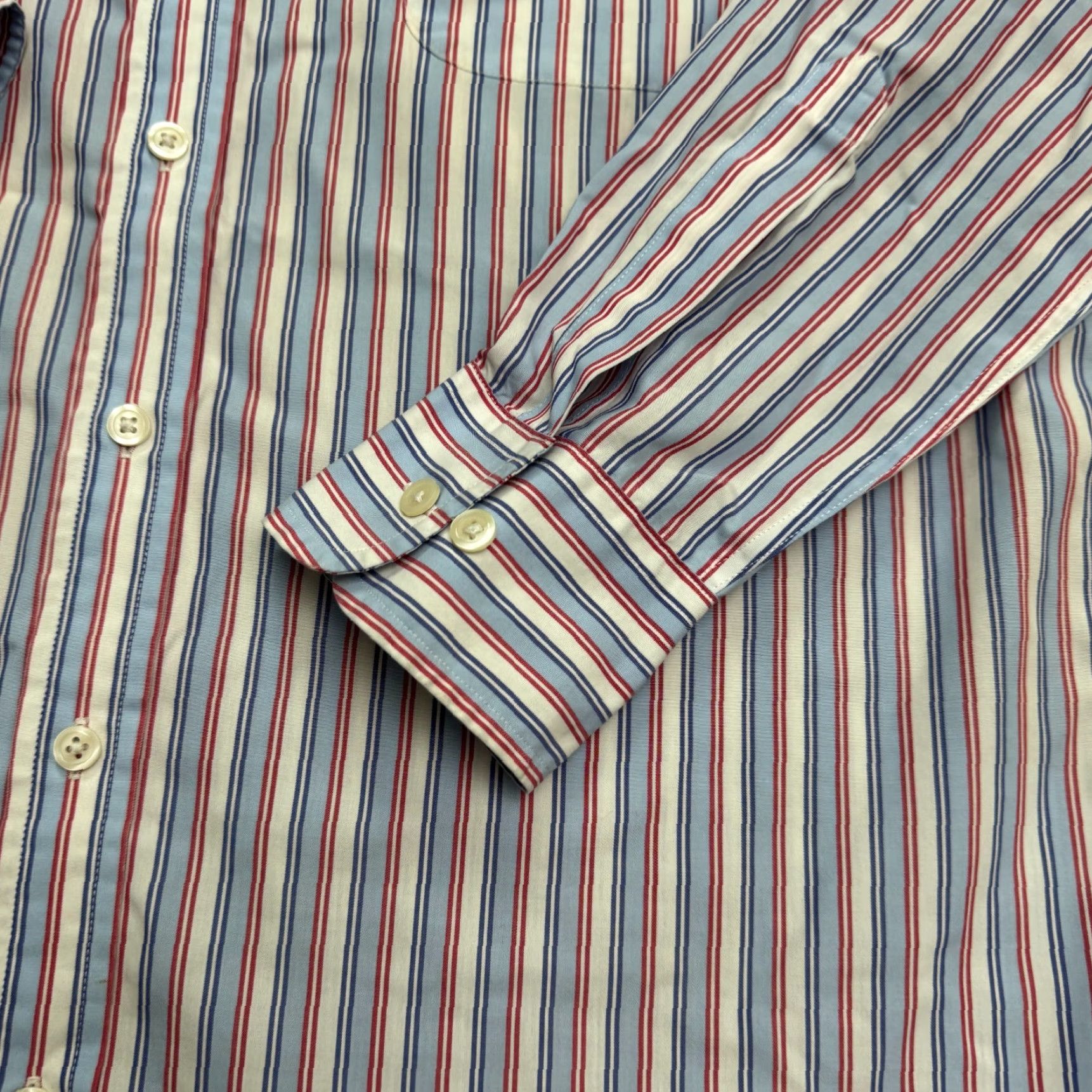 Charles Tyrwhitt Charles Tyrwhitt Dress Shirt Mens M Multicolor Striped Button-Down Non-Iron Size 40R - 4 Thumbnail