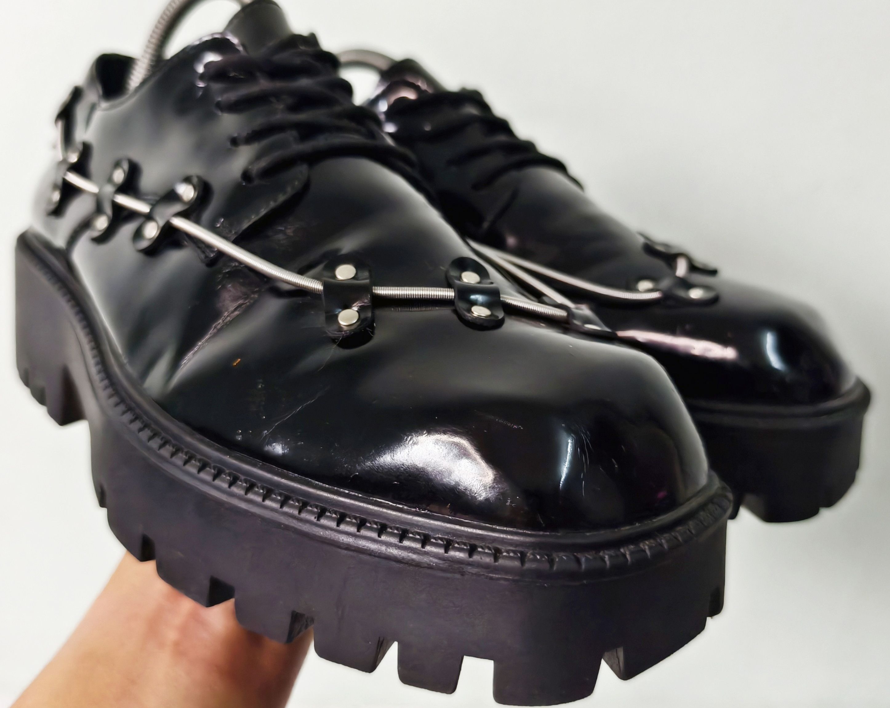 Japanese Brand British style niche square toe spring black oxford shoes Size US 6 / EU 39 - 10 Thumbnail
