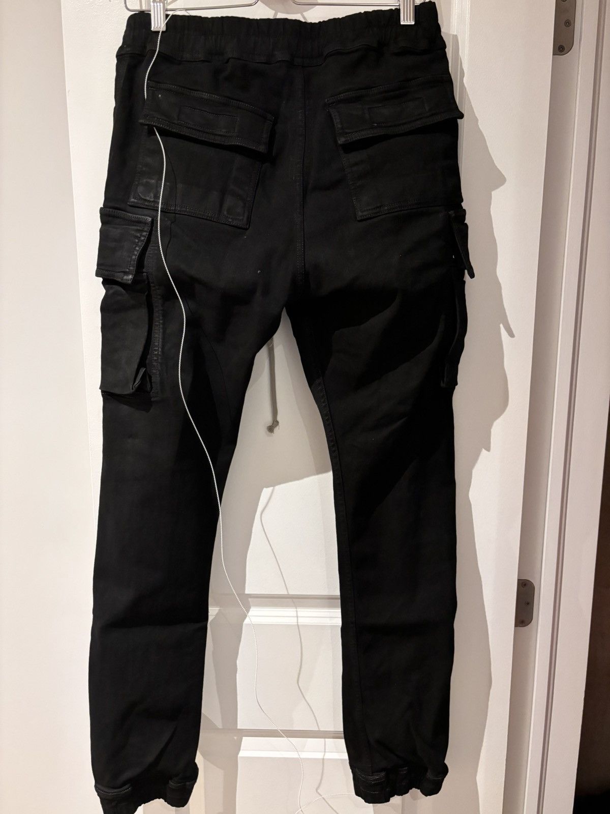 Rick Owens × Rick Owens Drkshdw RICK OWENS DRKSHDW DENIM CARGO PANTS IN BLACK Size US 32 / EU 48 - 3 Thumbnail