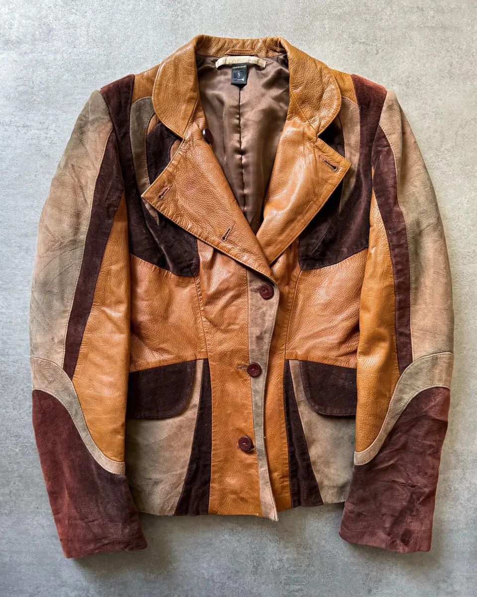 Roberto Cavalli 2000s Roberto Cavalli Imperial Brown Suede Leather Jacket Size M / US 6-8 / IT 42-44 - 1 Thumbnail