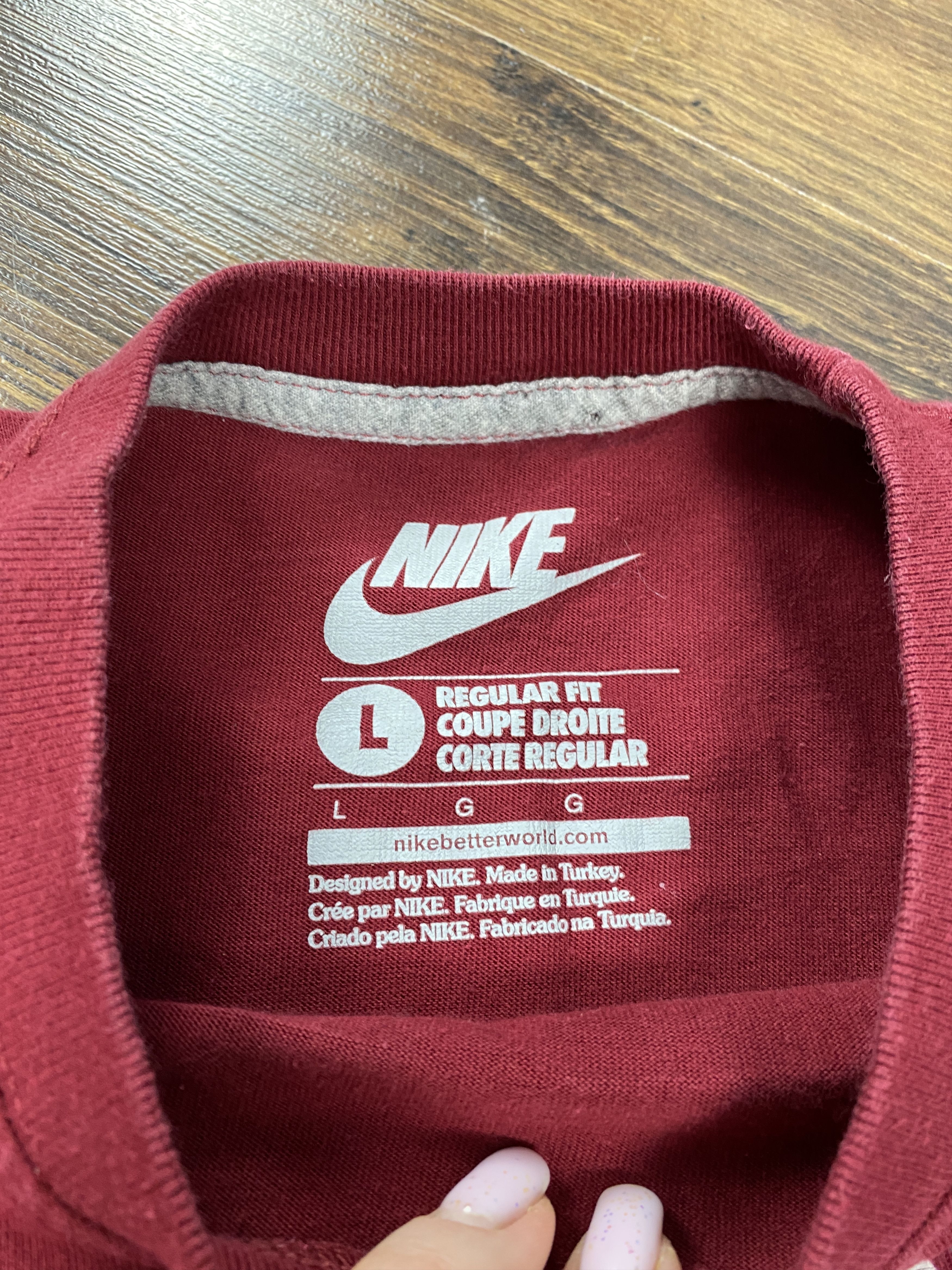 Nike Nike Vintage big logo t-shirt Just do it Size US L / EU 52-54 / 3 - 4 Thumbnail