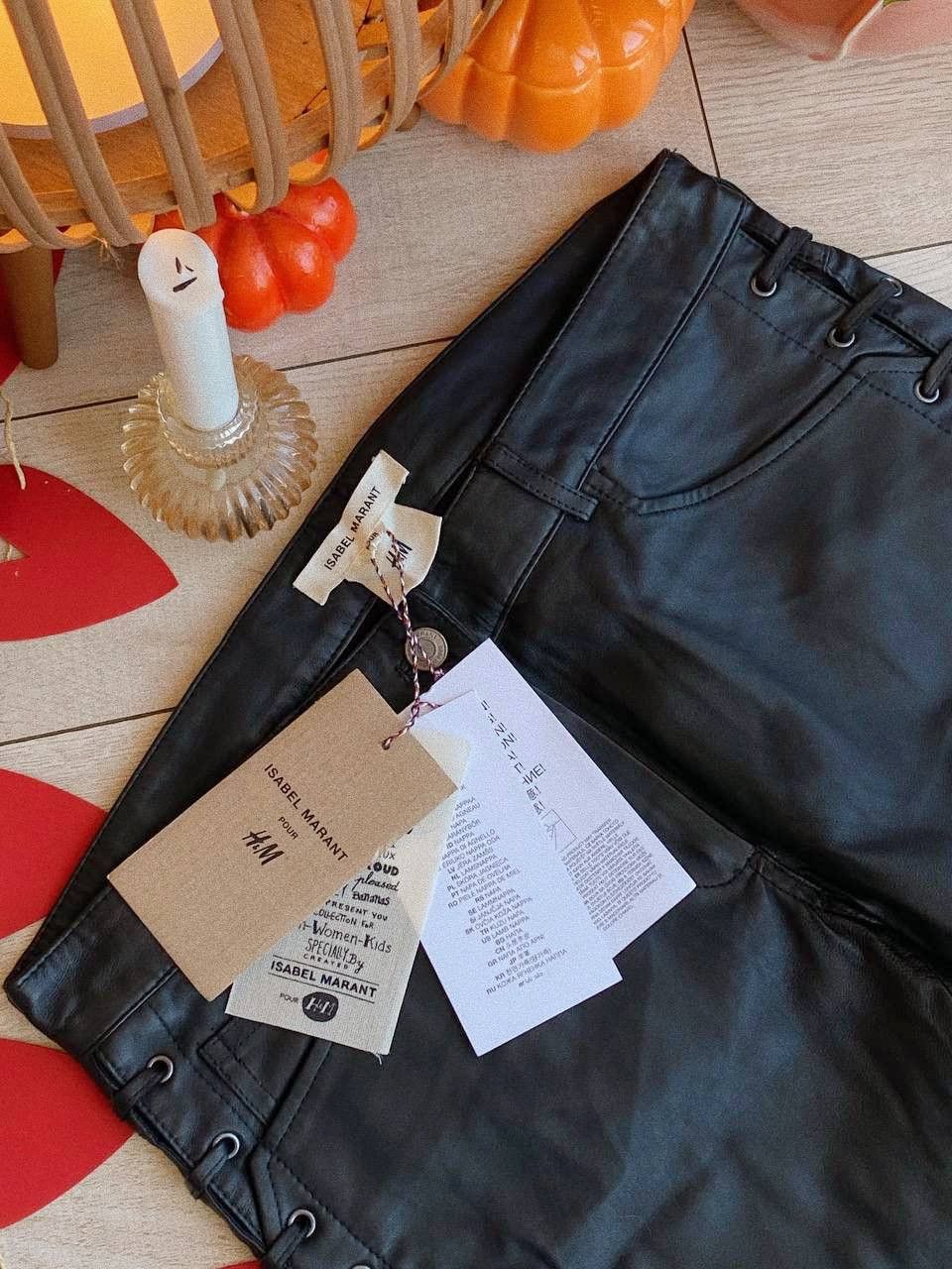 H&M × Isabel Marant Isabel Marant x H&M Black Leather Pants Size 32" / US 10 / IT 46 - 5 Thumbnail