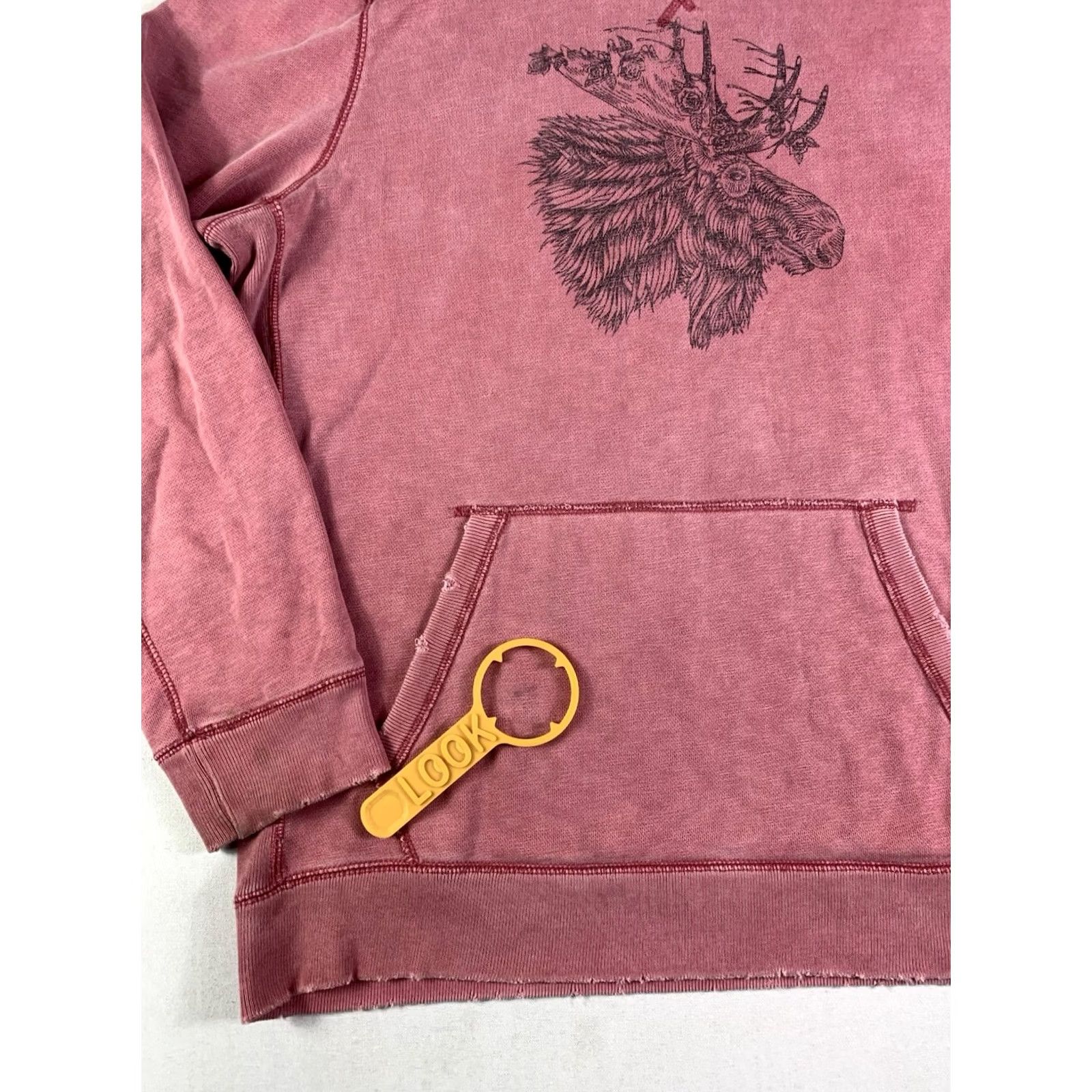 Abercrombie & Fitch Abercrombie Fitch Graphic Hoodie Mens XL Red Moose Limited Collection Pullover Size US XL / EU 56 / 4 - 4 Thumbnail