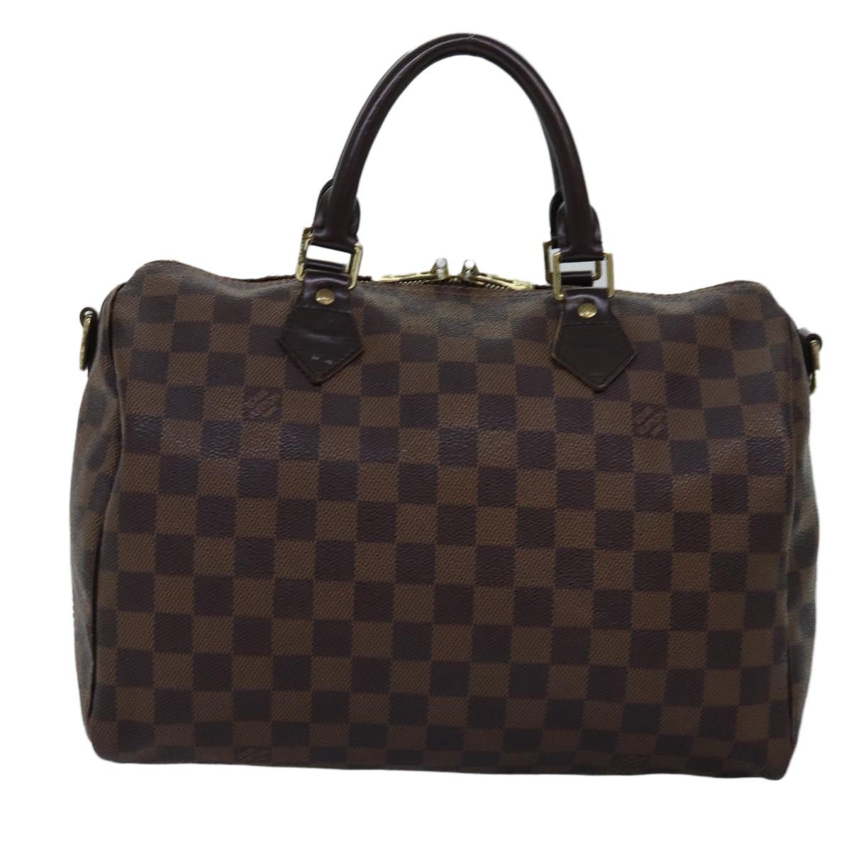 Louis Vuitton LOUIS VUITTON Damier Ebene Speedy Bandouliere 30 Hand Bag Size ONE SIZE - 13 Thumbnail