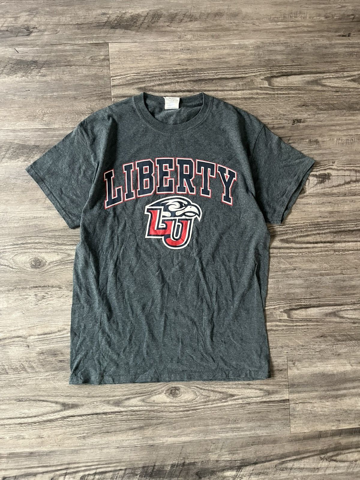 Japanese Brand × Vintage Vintage 90s y2k Liberty University Tee Size US M / EU 48-50 / 2 - 1 Thumbnail