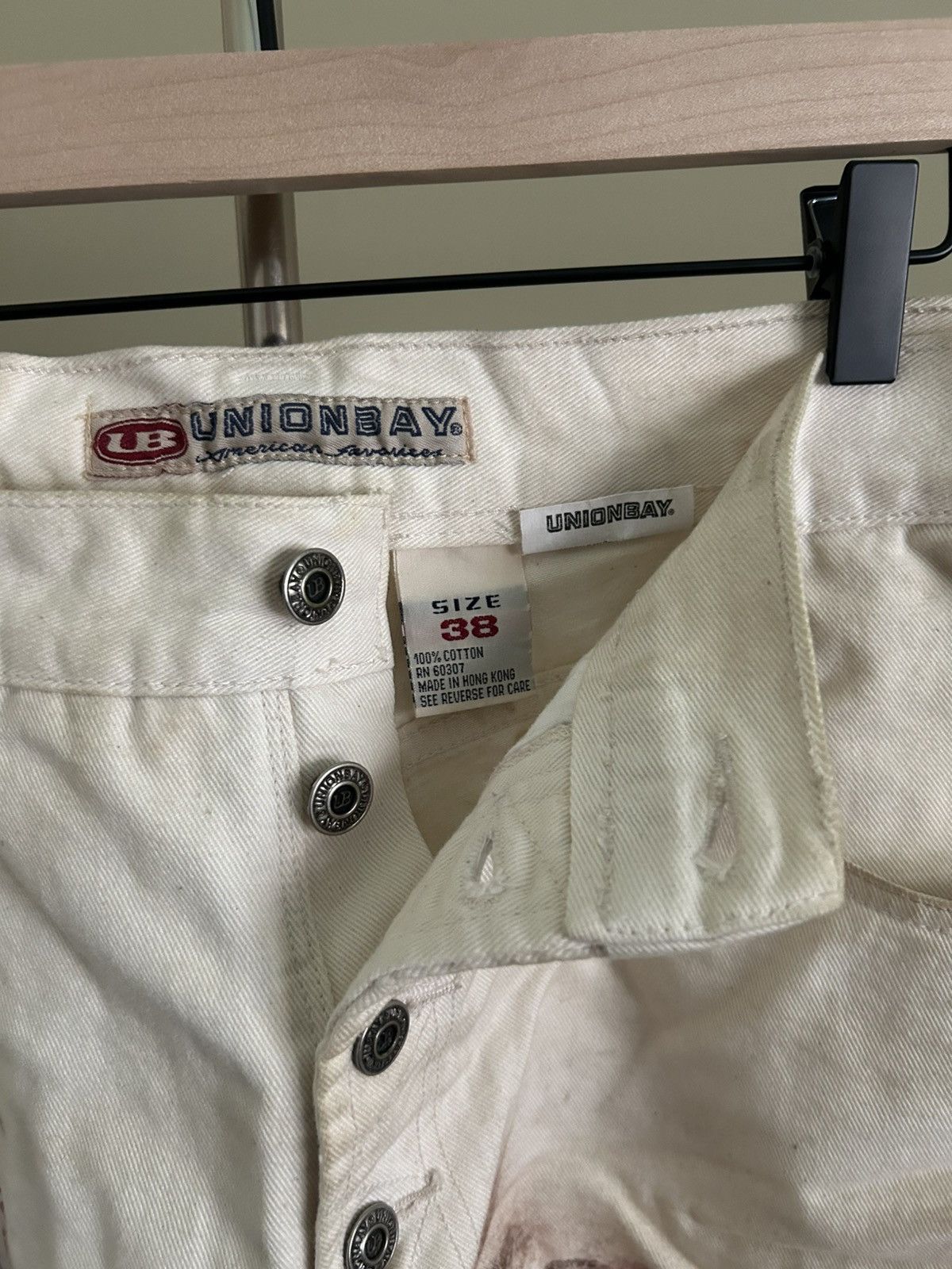 UNIONBAY Y2K UnionBay Thrashed Cutoff Shorts Size US 38 / EU 54 - 3 Thumbnail