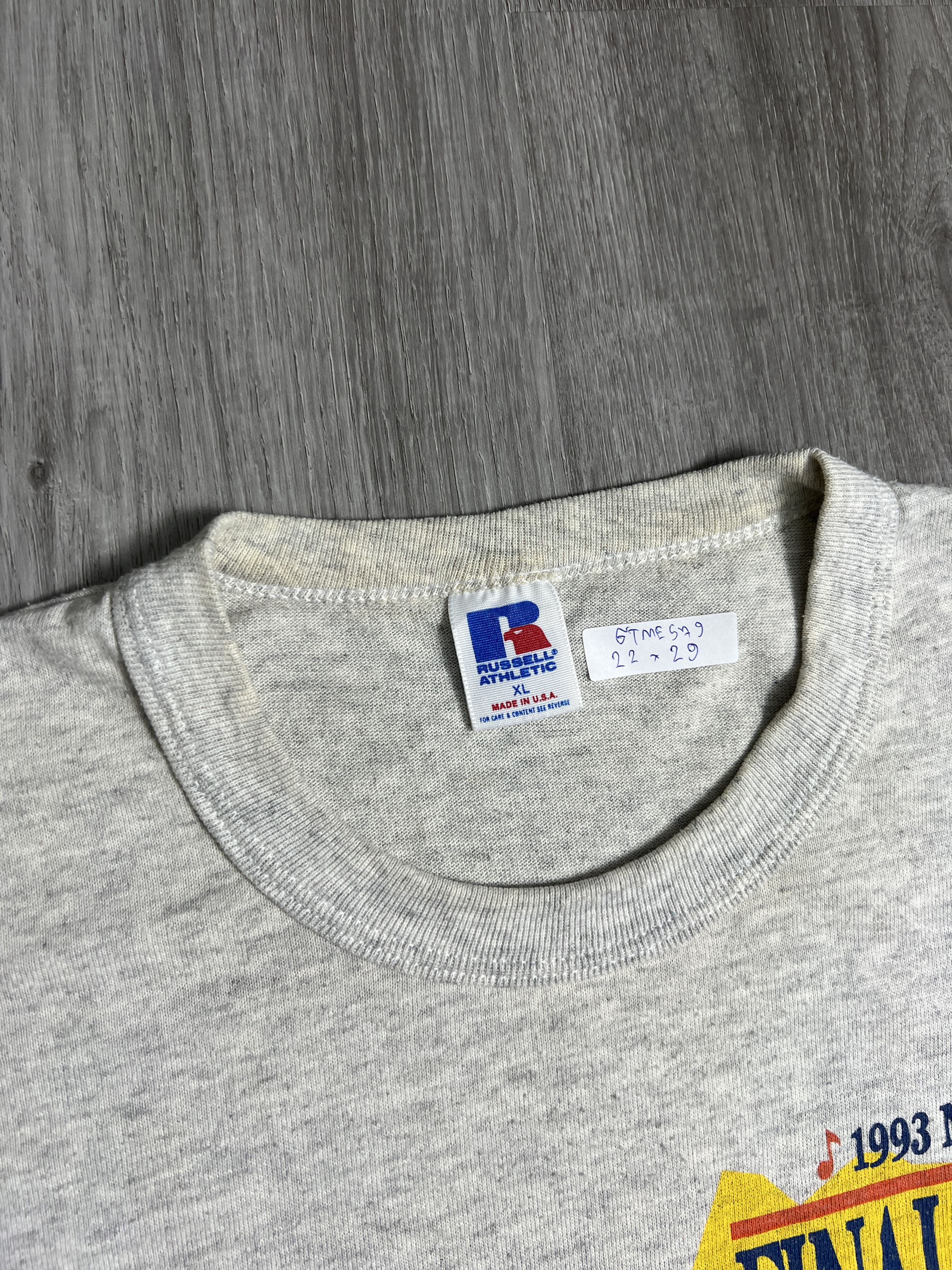 NCAA × Russell Athletic × Vintage Vtg 90s Russell x NCAA Final Four '93 Promo Tee (XL) GTME579 Size US XL / EU 56 / 4 - 7 Thumbnail