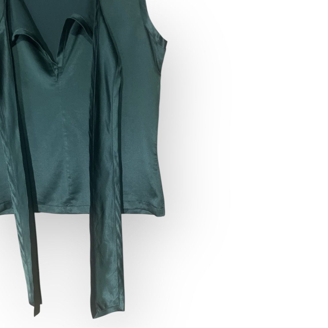 Vintage × Yves Saint Laurent Yves Saint Laurent Blouse Sleeveless Silk Size S / US 4 / IT 40 - 5 Thumbnail