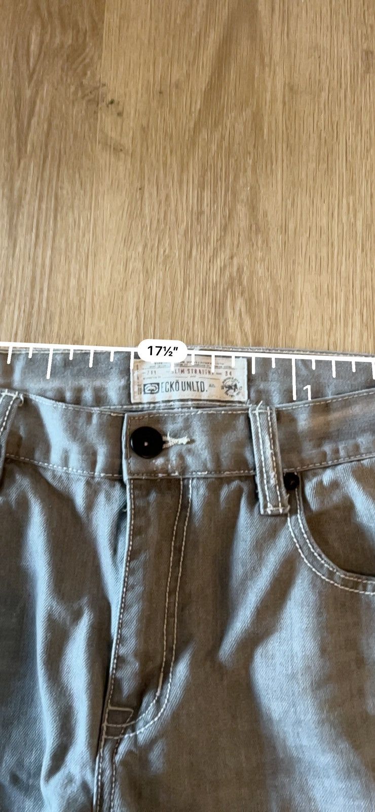 Ecko Unltd. × Southpole Sick Vintage Y2K Grunge Ecko Straight Leg Jeans Size US 34 / EU 50 - 2 Thumbnail