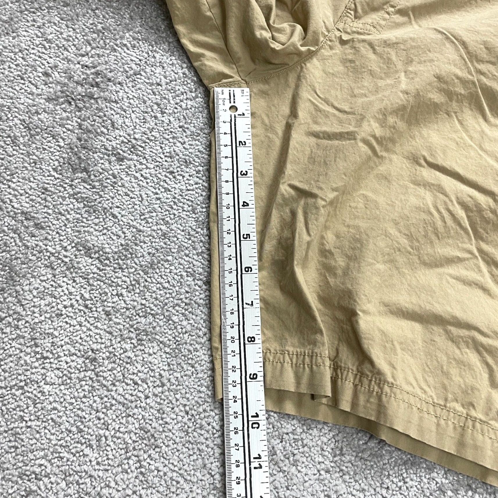 Vintage Columbia Men's Chino Shorts - Regular Fit, Size 34, Brown Cotton Flat Front Casual Outdoor 9" Inseam Size US 34 / EU 50 - 7 Thumbnail