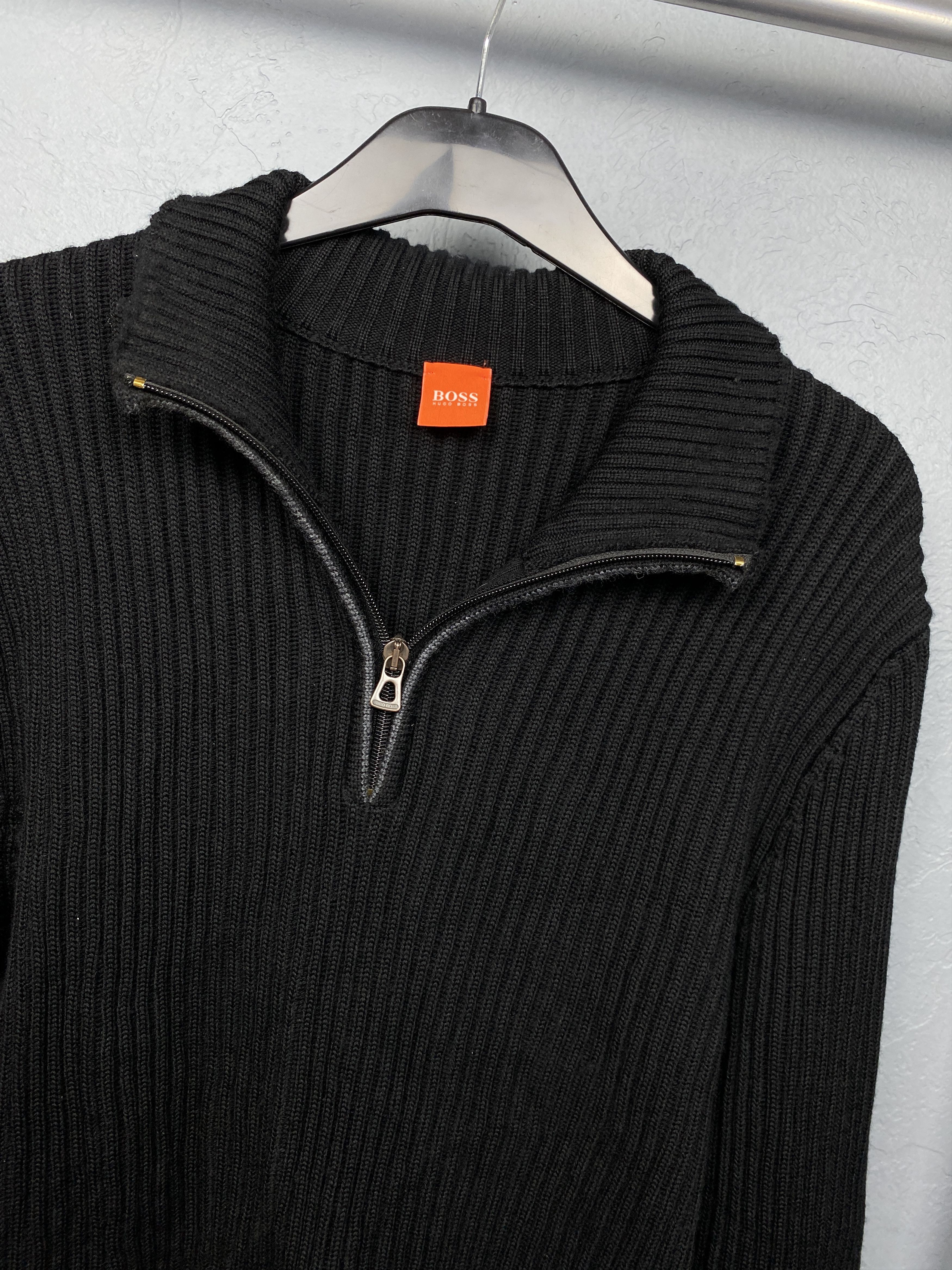 Hugo Boss Hugo Boss Orange Vintage Mens 1\4 Zip Wool Knit Sweater Size US XL / EU 56 / 4 - 2 Thumbnail