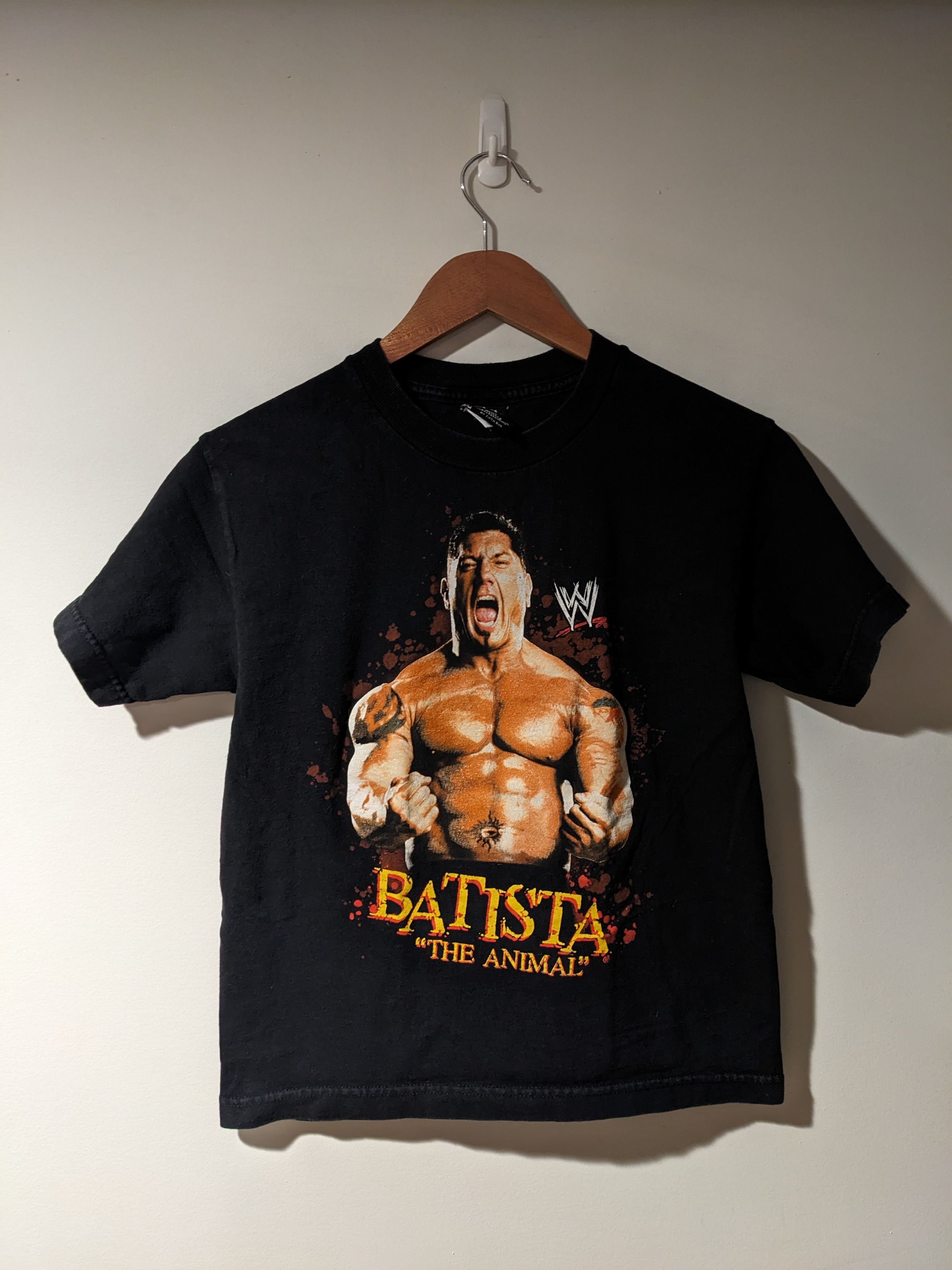 Vintage × WWE Vintage 90s WWE Batista The Animal Kids Medium T-Shirt Size US M / EU 48-50 / 2 - 1 Thumbnail