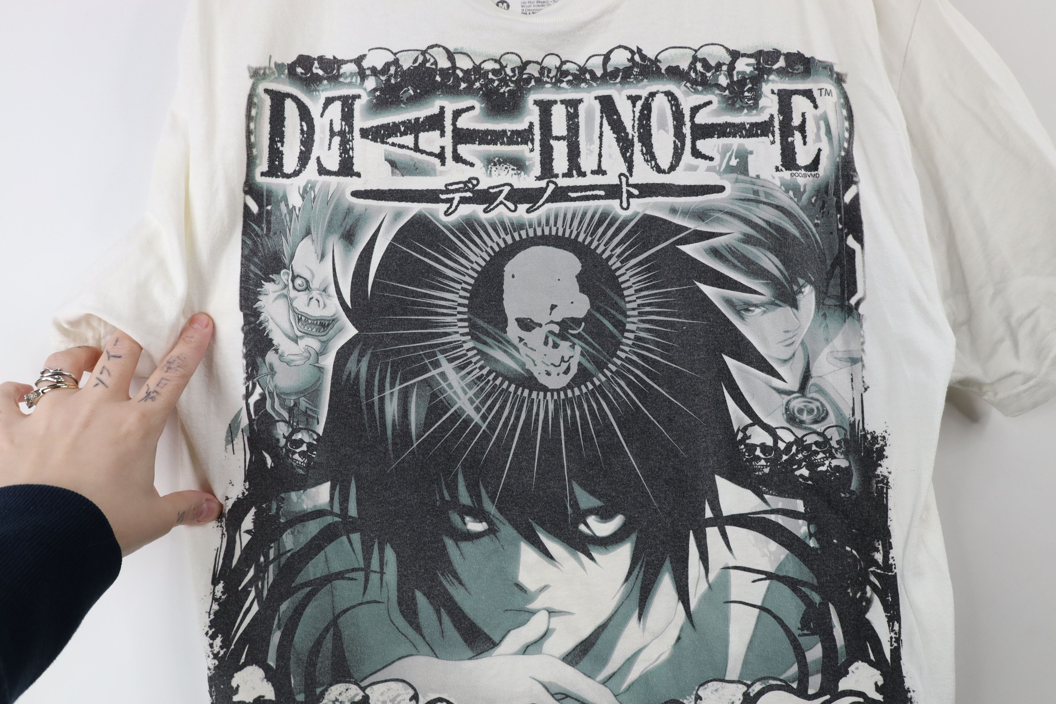 Vintage Vintage Shonen Jump Deathnote Anime Manga Skull T-Shirt Size US M / EU 48-50 / 2 - 6 Thumbnail