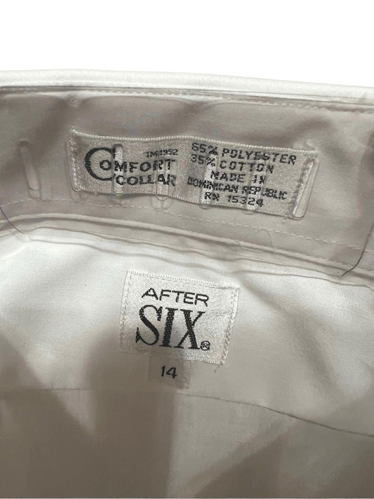 After Six After 6 Womans White Waitress tuxedo blouse Sz 14 NWT Size XL / US 12-14 / IT 48-50 - 3 Thumbnail