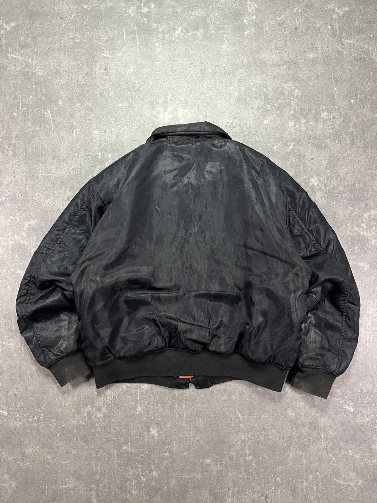 Japanese Brand 90s St. Army Industries Distressed Faded Bomber Jacket XXL Size US XXL / EU 58 / 5 - 2 Thumbnail