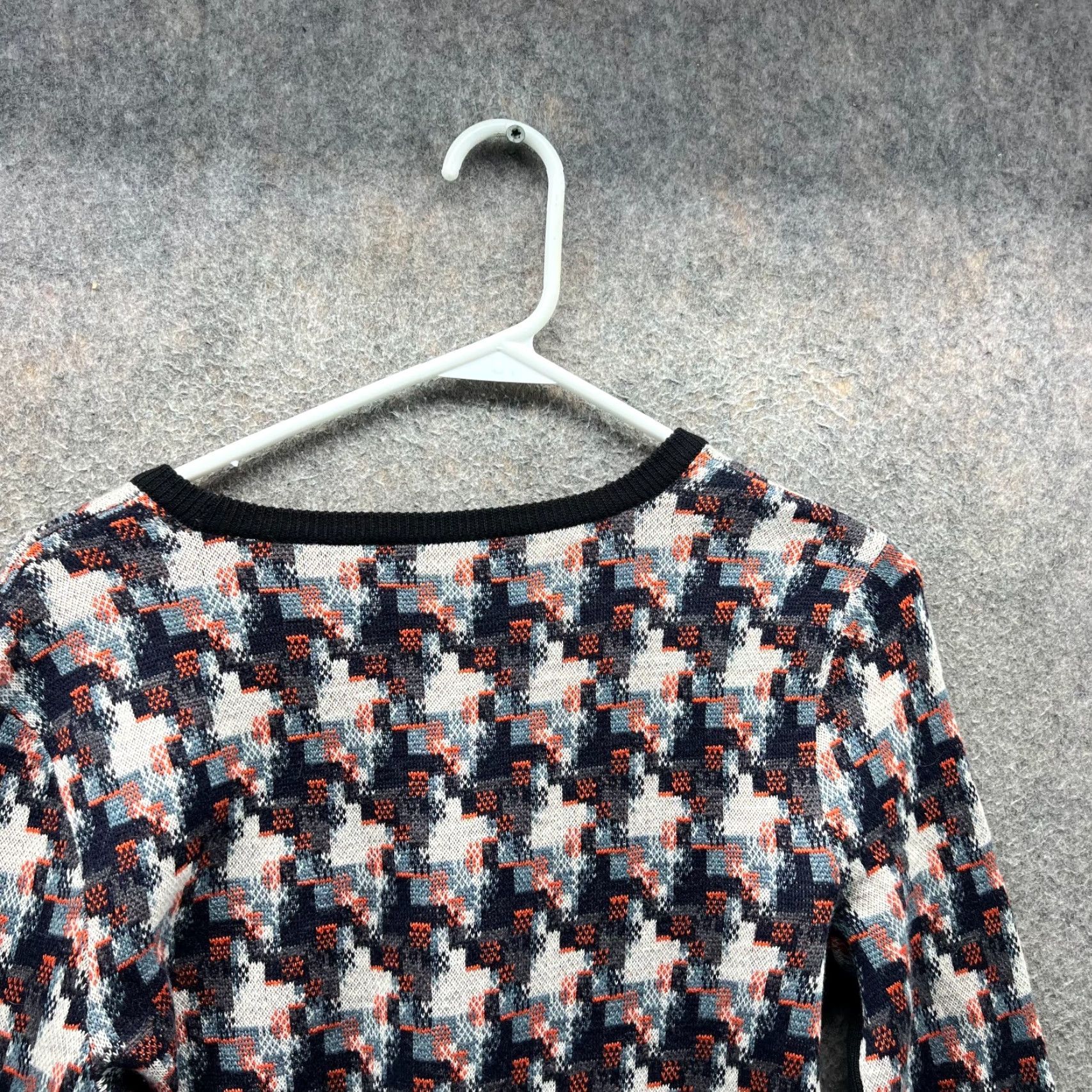 Rag & Bone Rag & Bone Pullover Sweatshirt Women Medium Black Wool Knit Crew Neck Long Sleeve Size M / US 6-8 / IT 42-44 - 6 Thumbnail