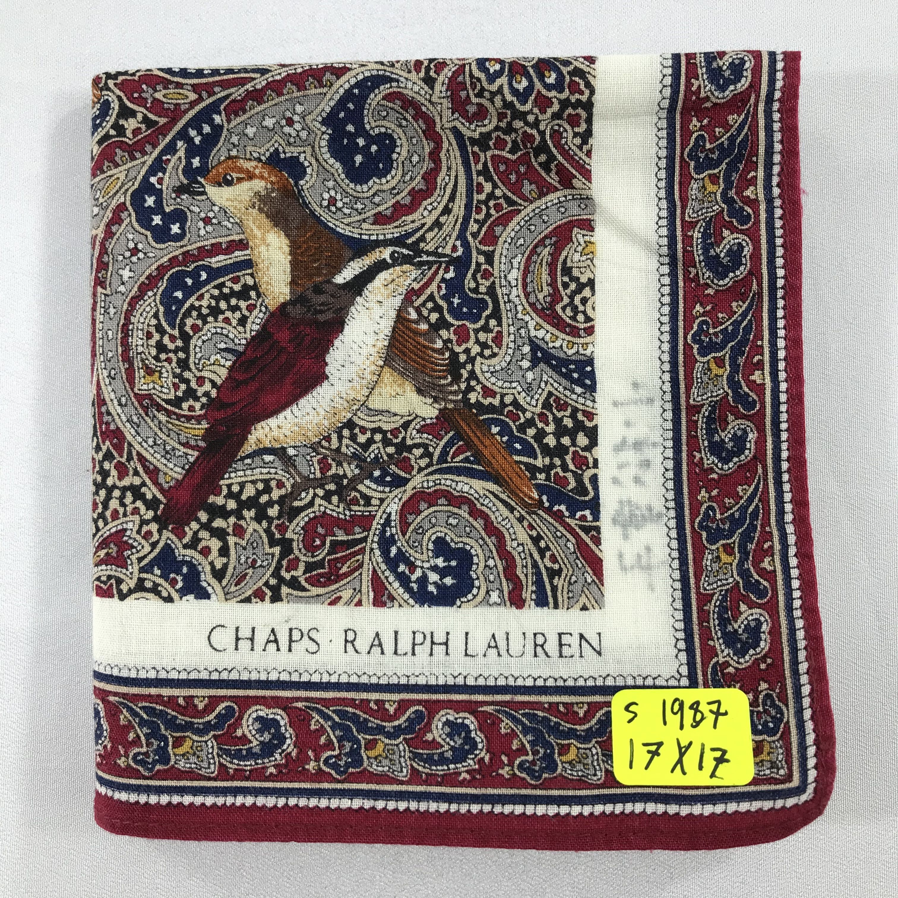 Chaps Ralph Lauren × Vintage Chaps Ralph Lauren Bandana / Handkerchief/Neckerchief -S1987 Size ONE SIZE - 5 Thumbnail