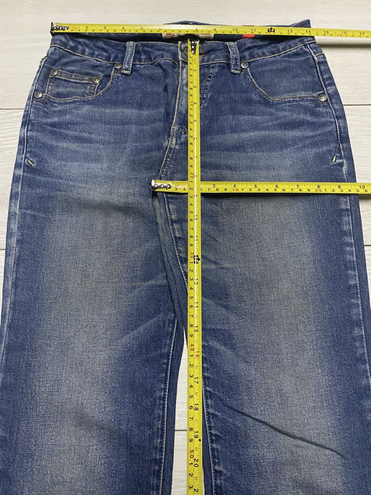Other Vintage japanese Brand BSO Faded Wash Bootcut Flare Jeans Size US 28 / EU 44 - 16 Thumbnail