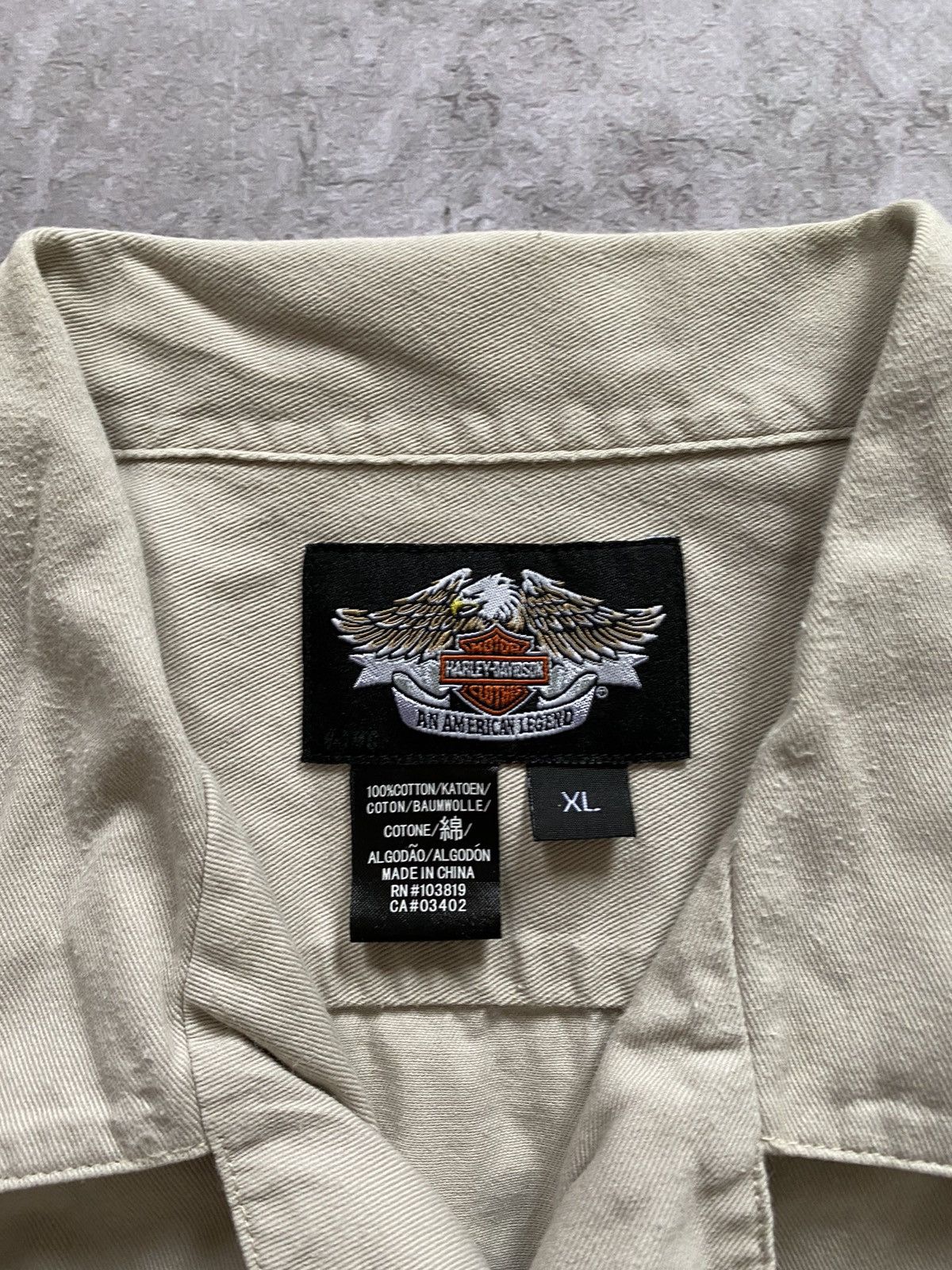Harley Davidson × Vintage Harley Davidson Motorcycles Genuine Oil Shirt Button Up Usa Size US XL / EU 56 / 4 - 12 Thumbnail