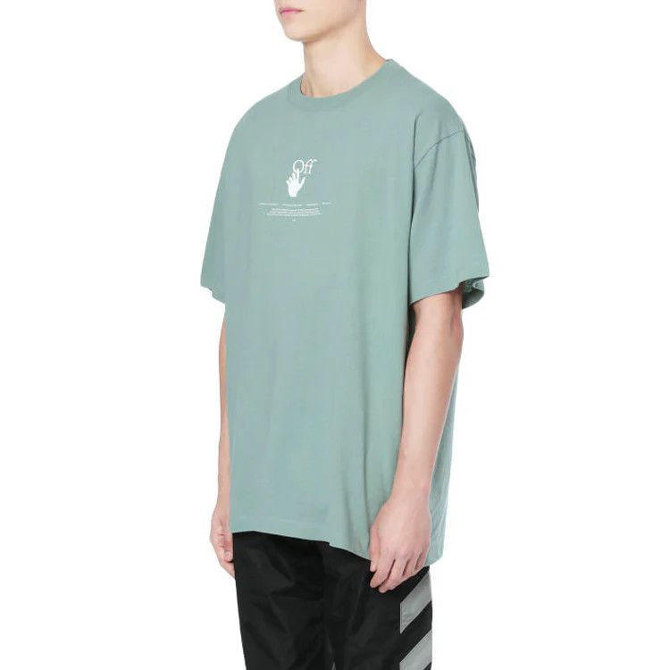 Off-White Jade Green Graff Logo Oversized T-Shirt Size US S / EU 44-46 / 1 - 4 Thumbnail