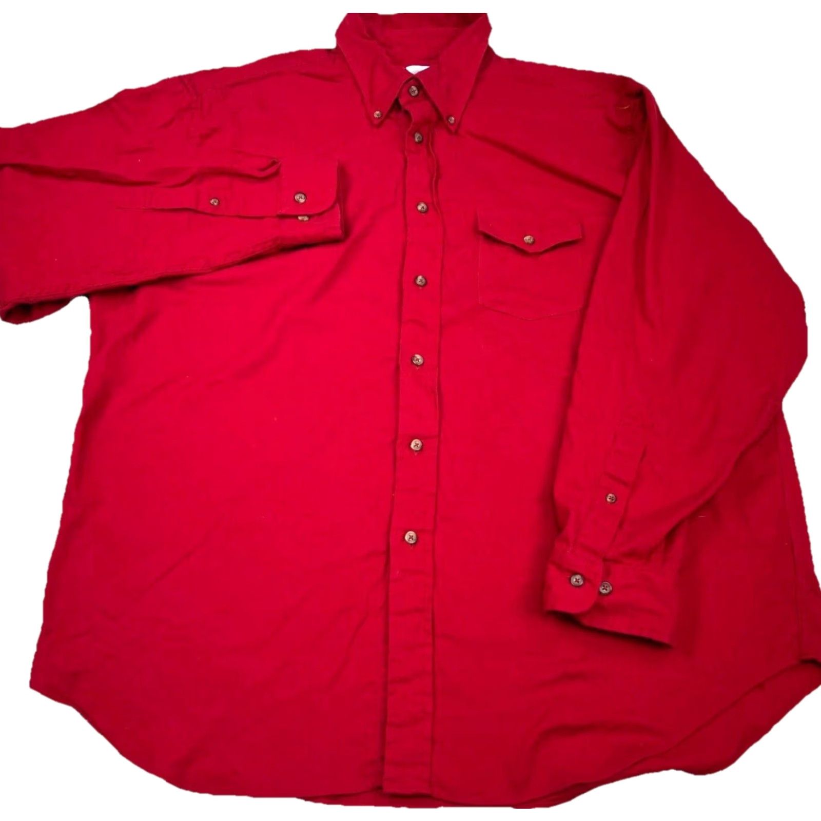 Brooks Brothers Brooks Brothers Shirt Men XL Red Button Up Twill 346 Flap Pocket Vintage No Size US XL / EU 56 / 4 - 2 Thumbnail