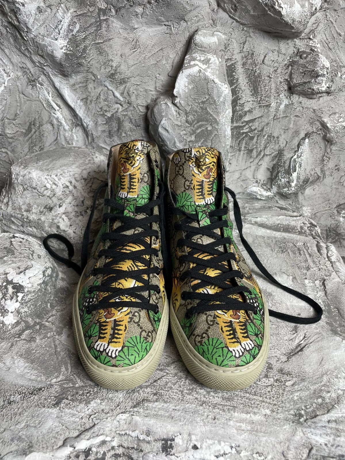 Gucci Gucci GG Supreme Bengal Tiger Hi Top Sneakers Size 8G Size US 8 / EU 41 - 5 Thumbnail