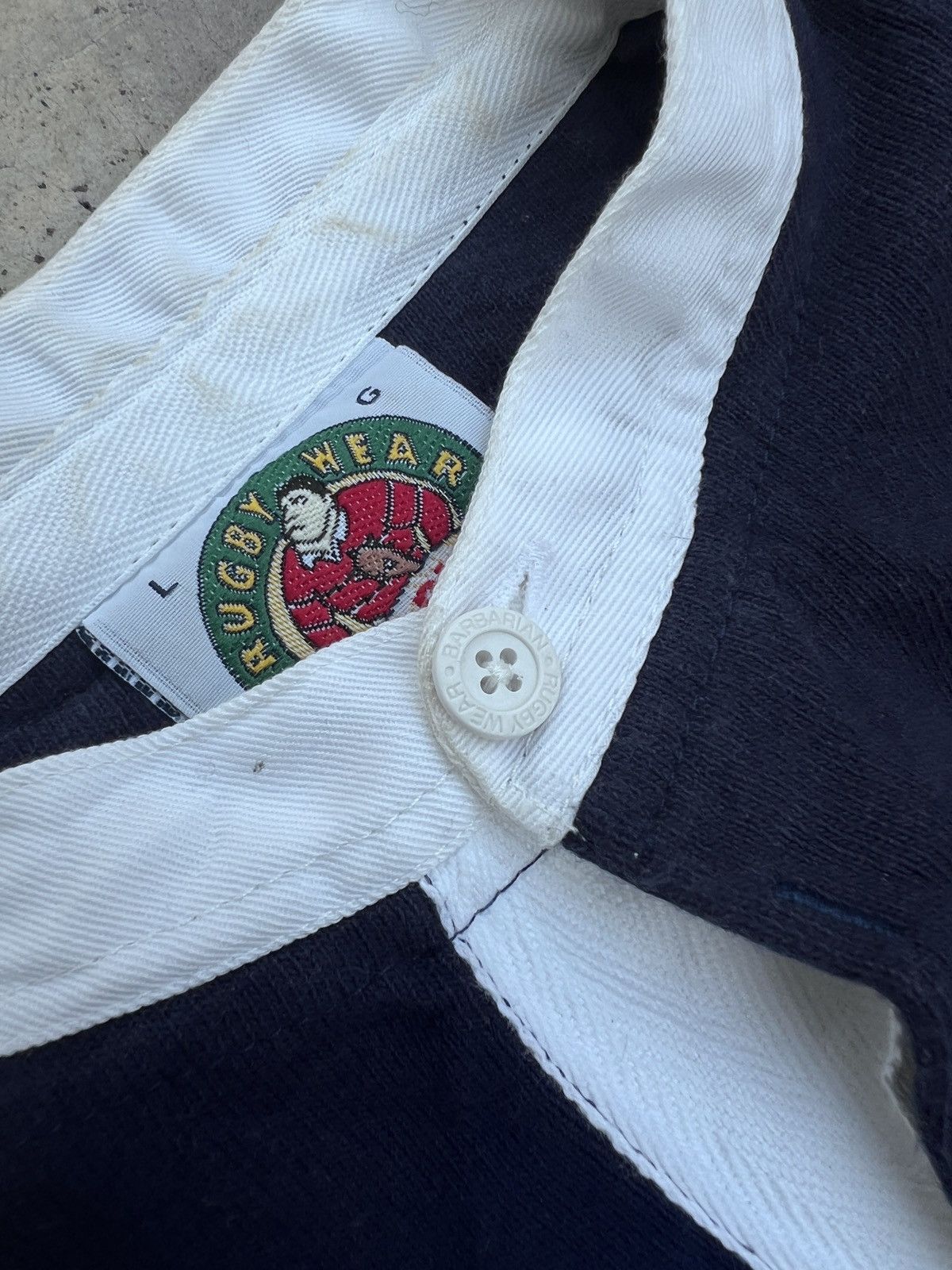 Vintage Barbarian Rugby Wear 3/4 Sleeves Size US L / EU 52-54 / 3 - 4 Thumbnail