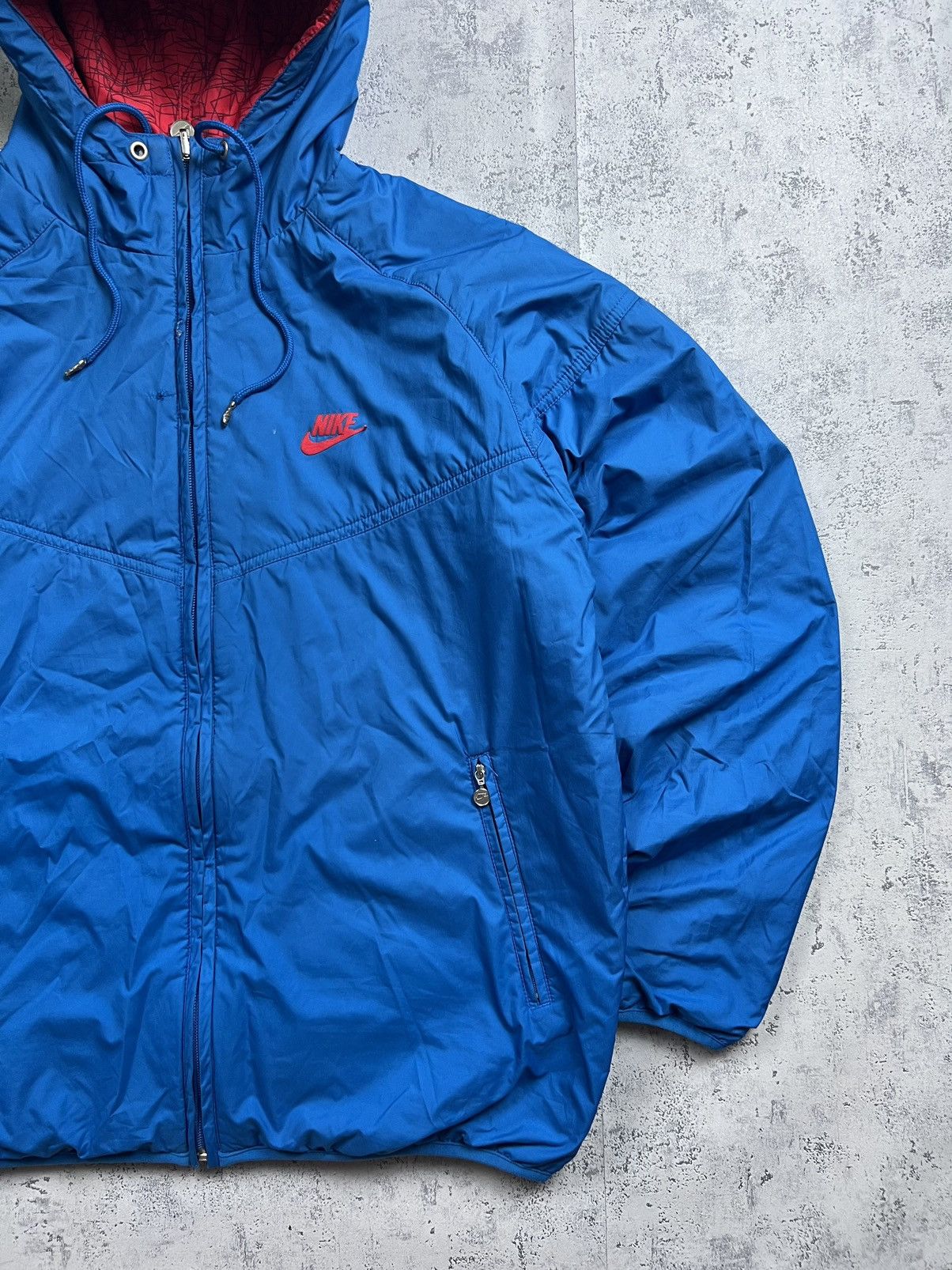 Nike 90s Nike Retro Logo Reversible Vintage Y2K Hooded Jacket Size US M / EU 48-50 / 2 - 10 Thumbnail