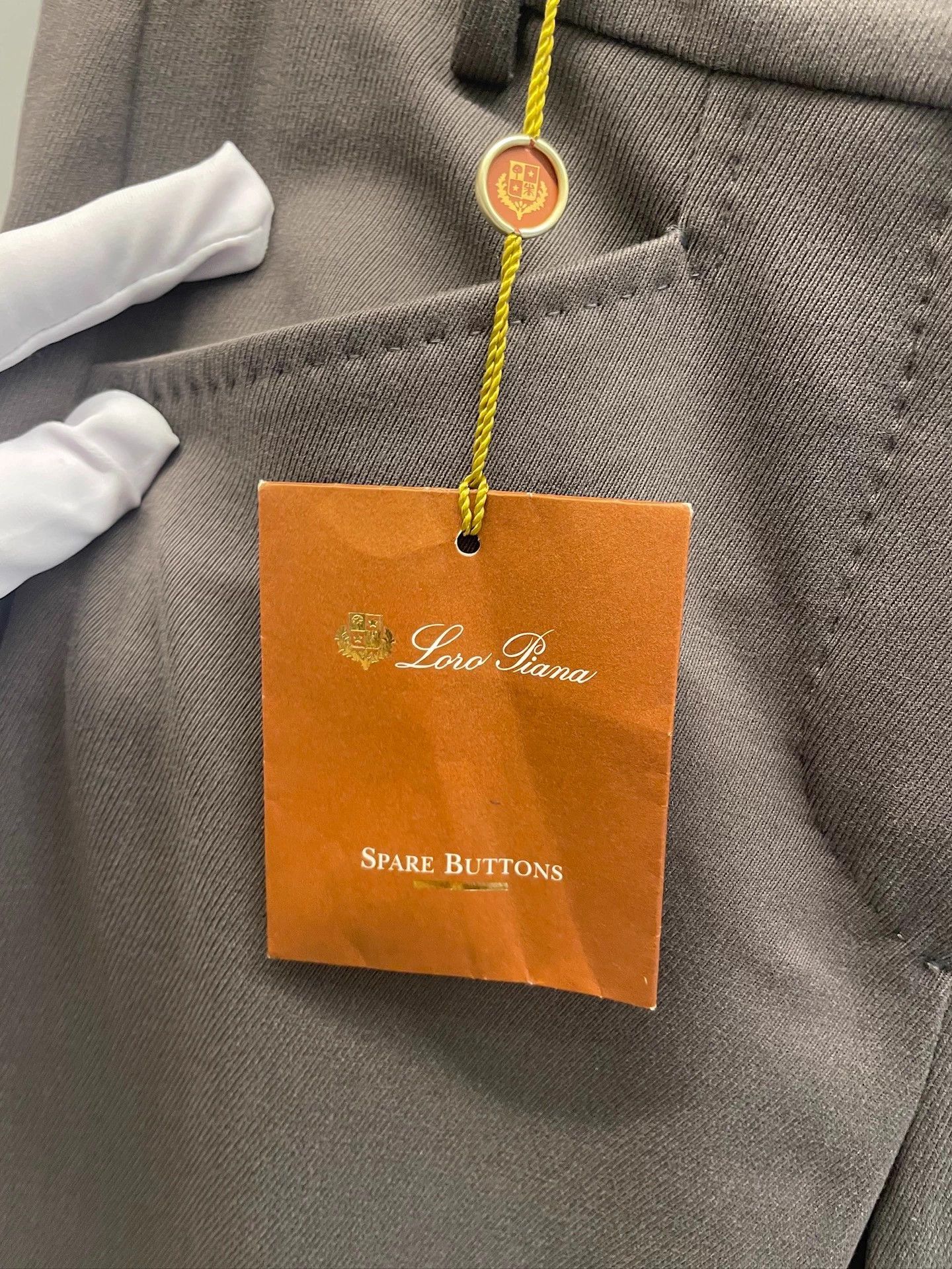 Loro Piana LP mid-gray cotton trousers 38B Size 38R - 2 Thumbnail