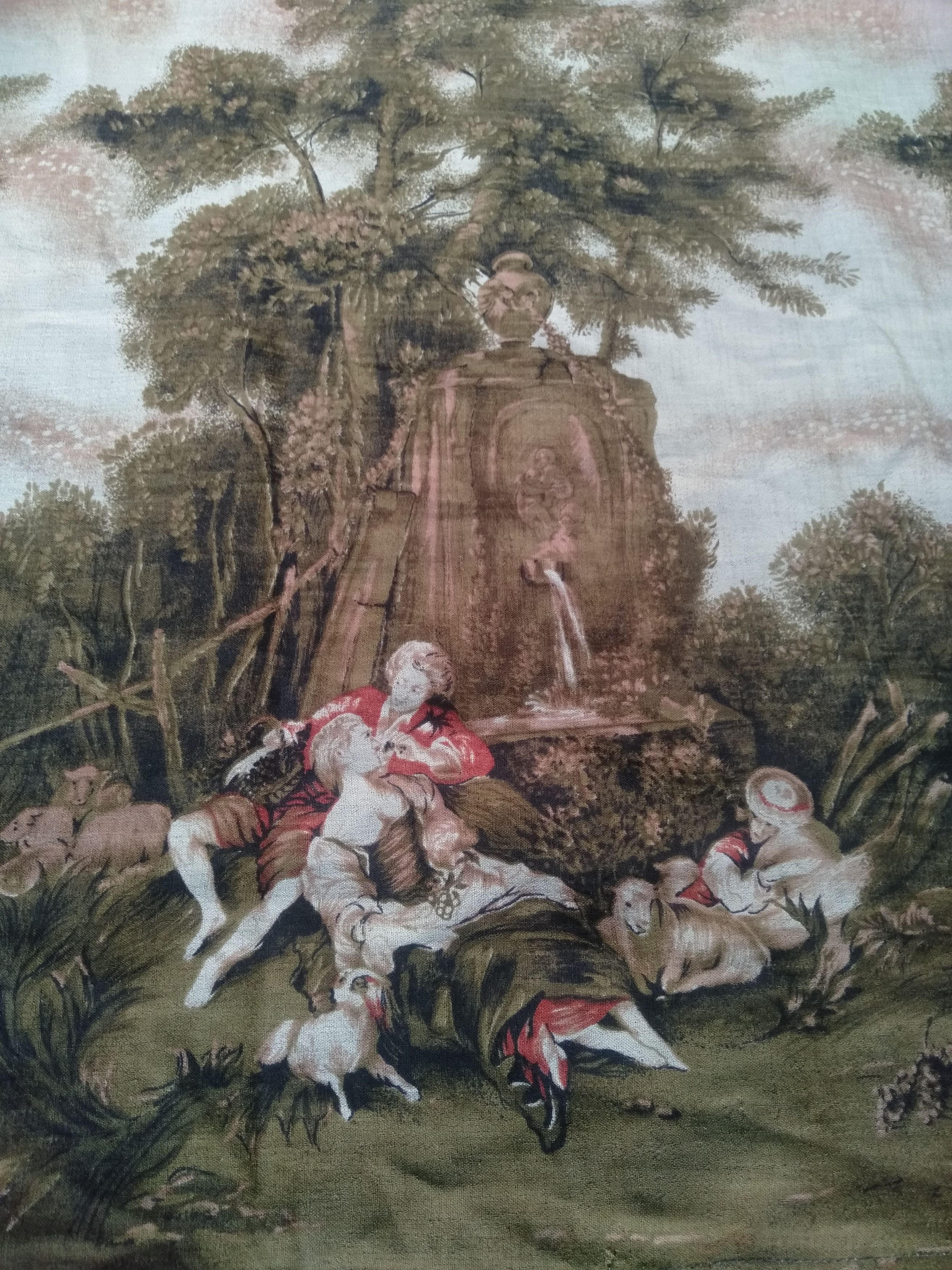 Seditionaries Vintage 80s Print Polo Shirt Louis Aubusson Painting Size US M / EU 48-50 / 2 - 3 Thumbnail