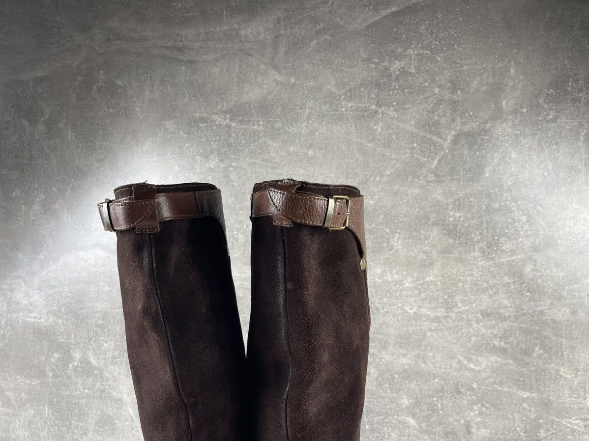 MoMA MOMA Leather & Suede Knee-High Boots Brown Block Heel Size US 8 / IT 38 - 8 Thumbnail
