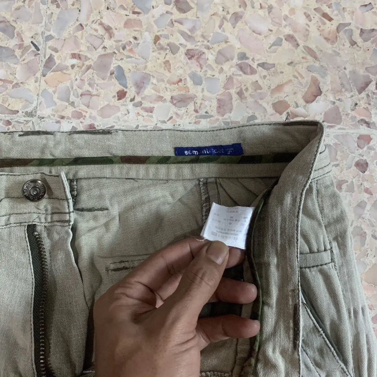 Le Grande Bleu (L.G.B.) SEMATIC DESIGN UTILITY MULTIPOCKET PARACHUTE TWILL HBT CARGO Size US 32 / EU 48 - 4 Thumbnail
