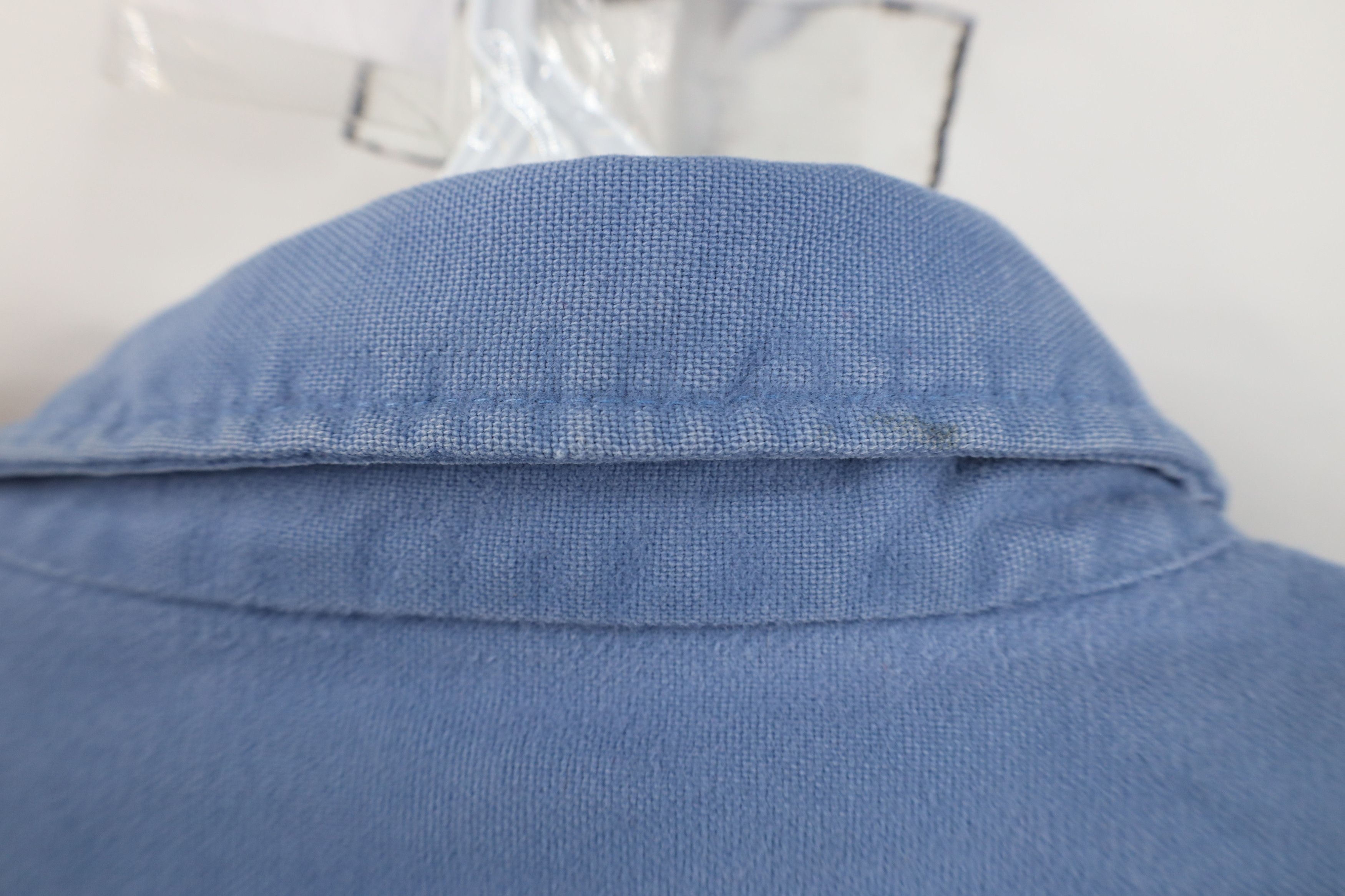 FiveBrother Vintage 70s Five Brother Chamois Cloth Collared Button Shirt Size US XL / EU 56 / 4 - 11 Thumbnail