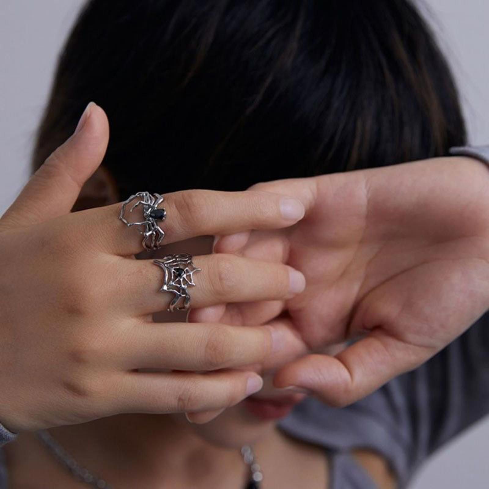 Jewelry SPIDER Set of 2 Rings Size ONE SIZE - 3 Thumbnail