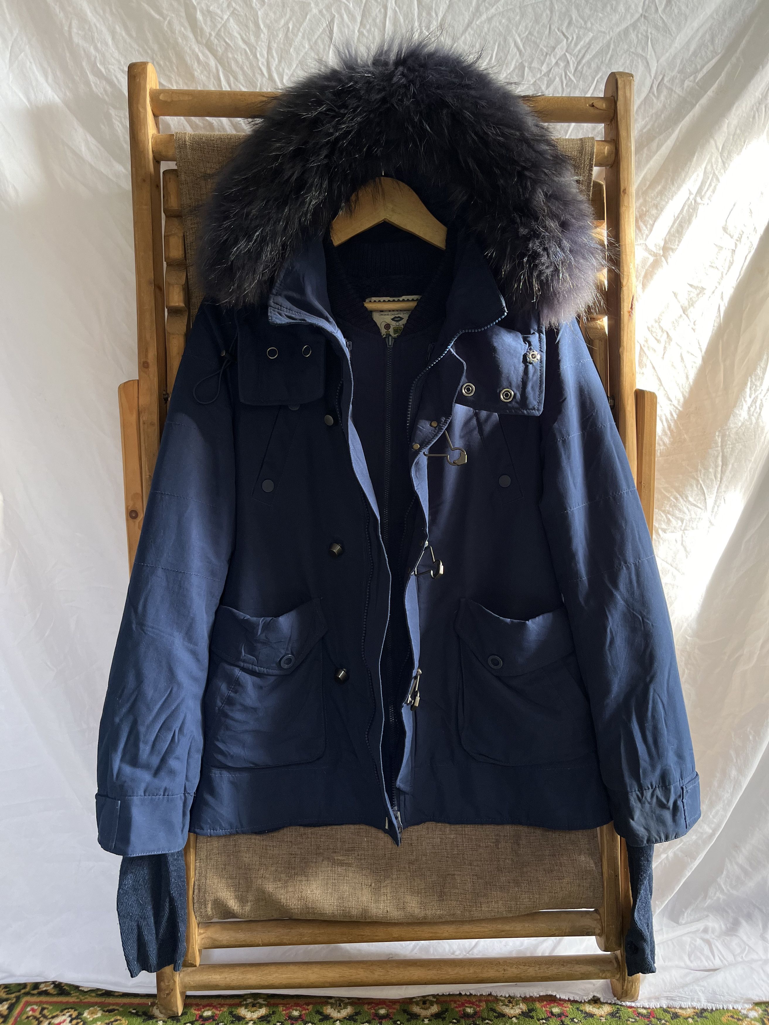Le Grande Bleu (L.G.B.) SLY Japanese Brand Fur Raccoon Jacket Thumb Hole Design Size US S / EU 44-46 / 1 - 6 Thumbnail
